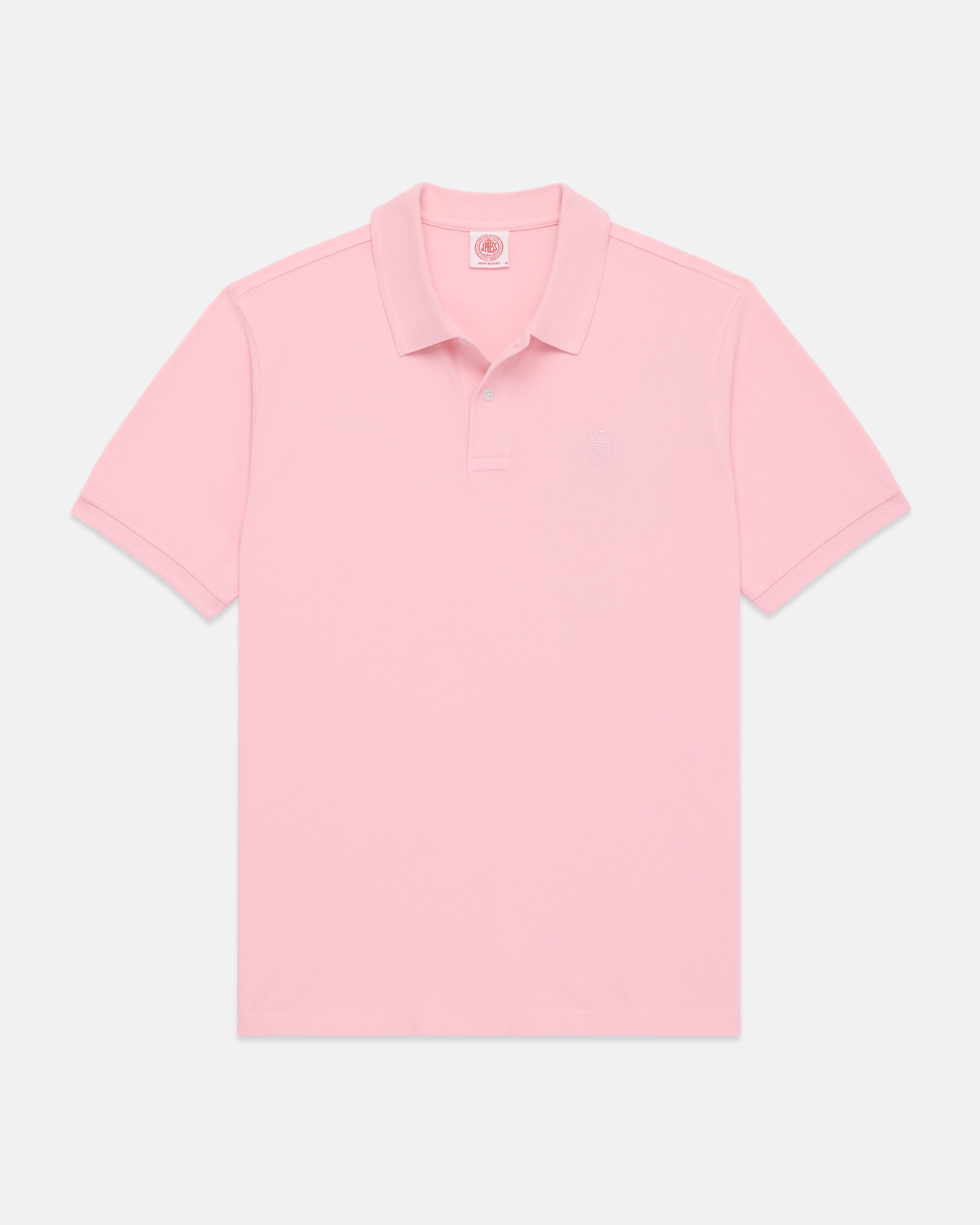 J. Press Pink Archival Crest Pique Polo