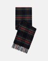 Made-in-Scotland Black Stewart Tartan Cashmere Muffler