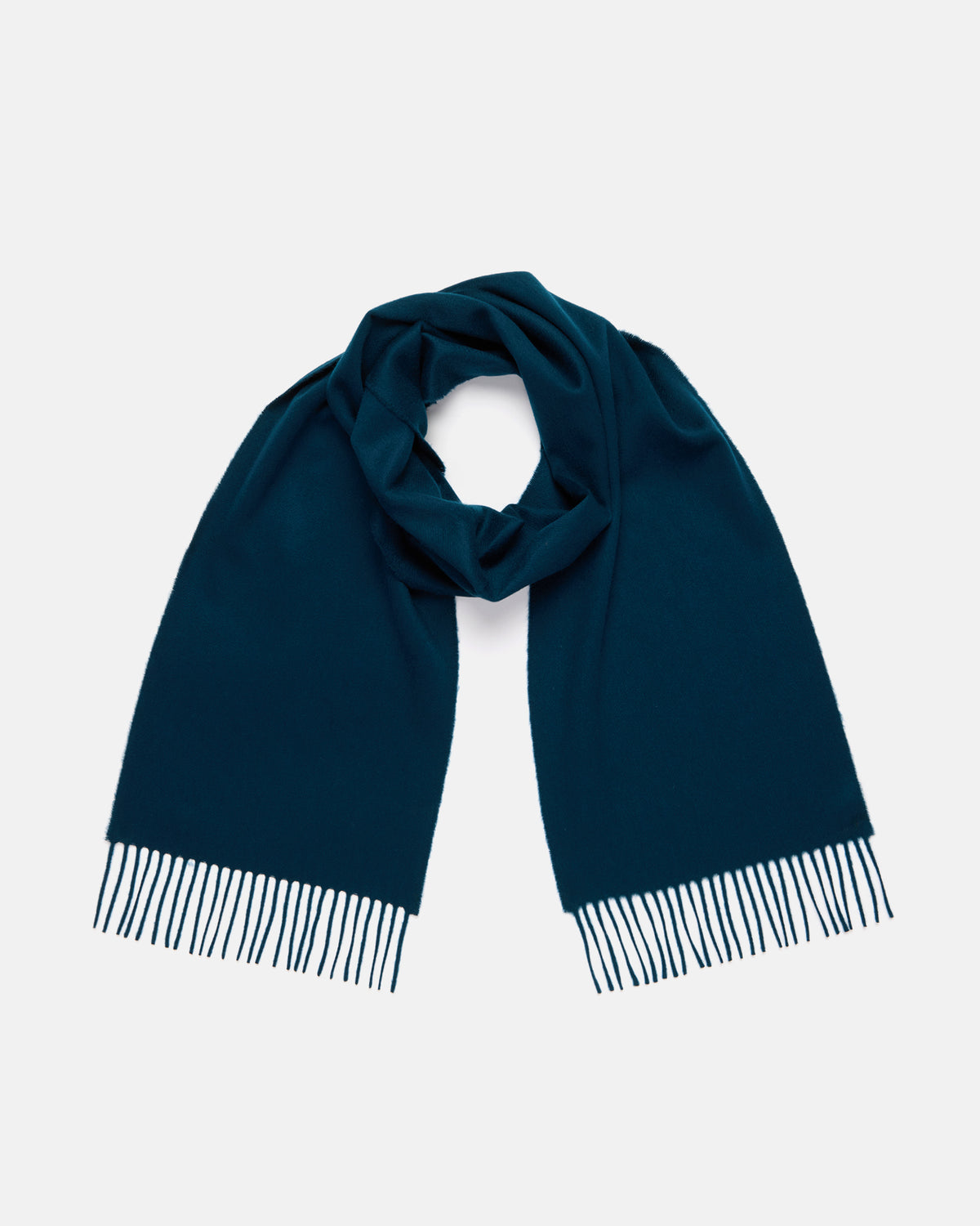 Made-in-Scotland Green Cashmere Muffler