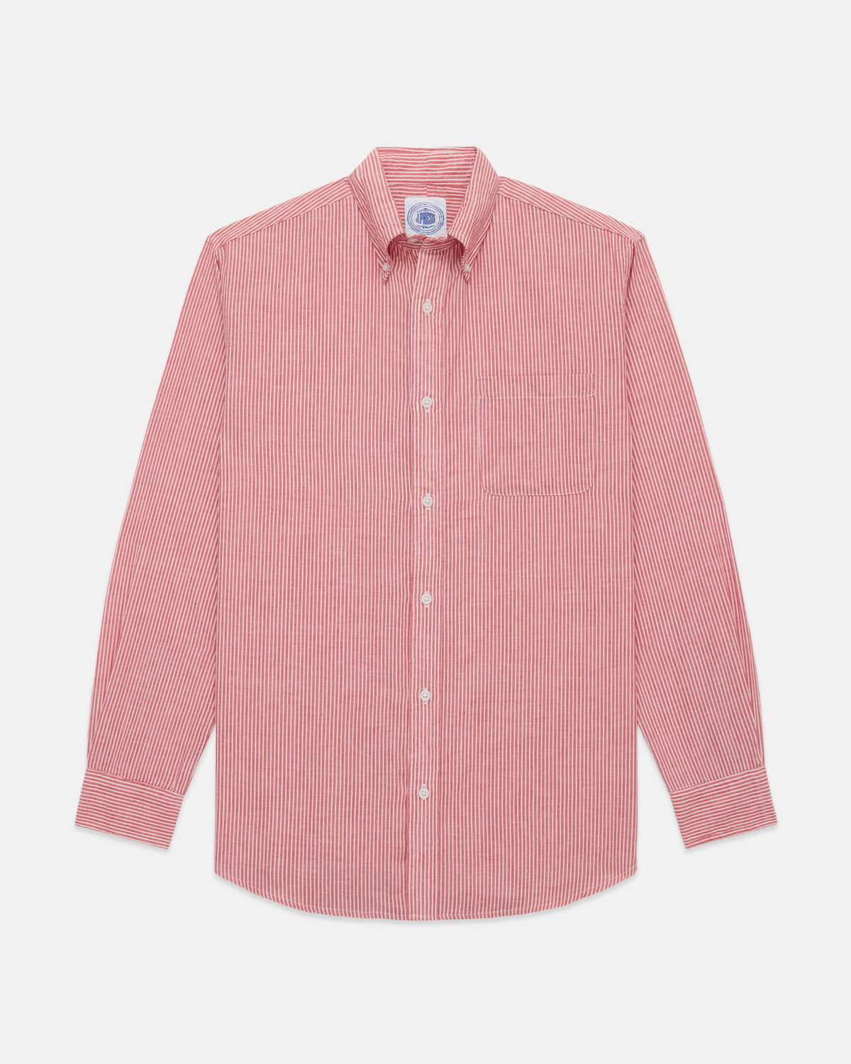 Striped Chambray Sport Shirt - Classic Fit