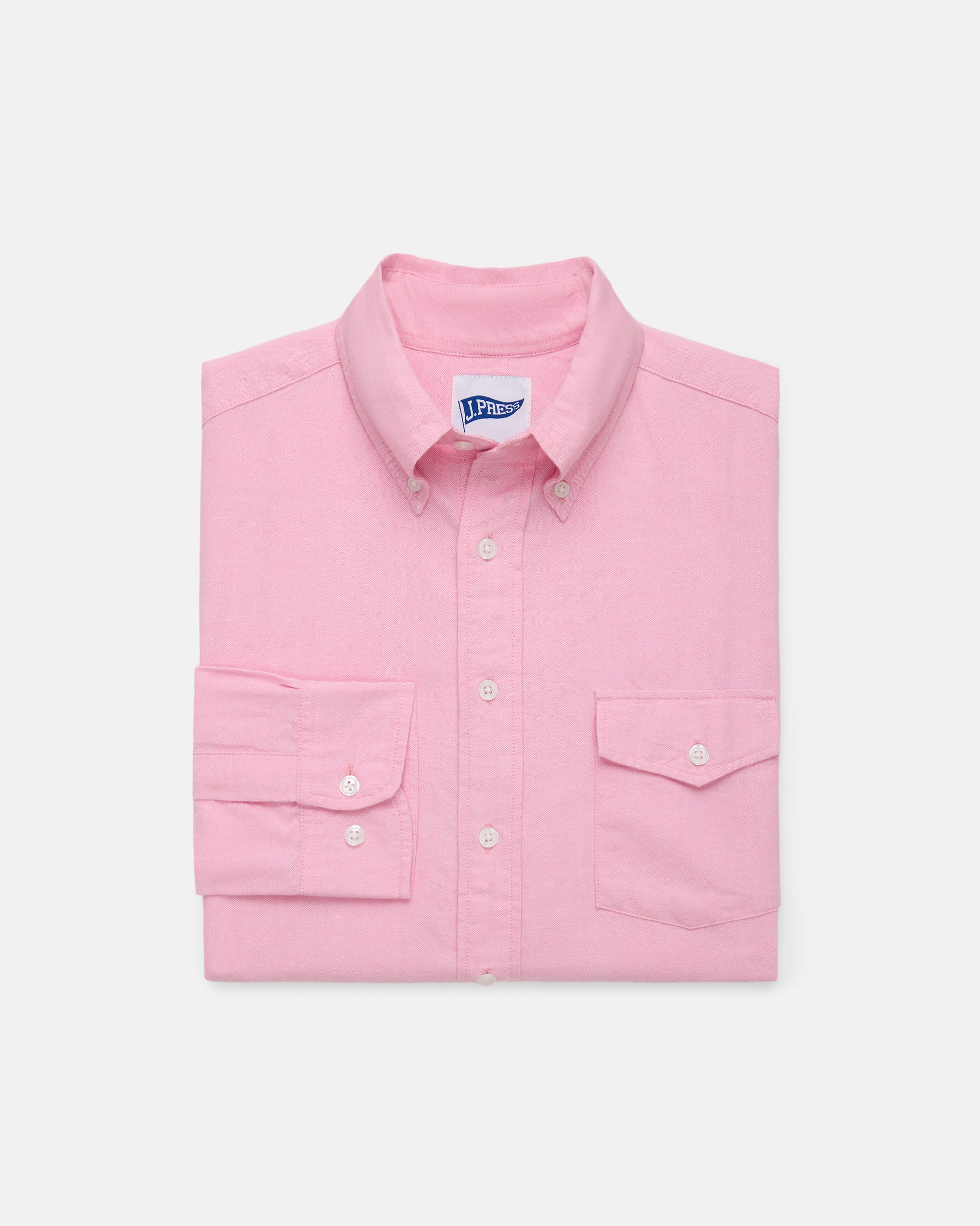 Pink Sleeve Stripe Oxford Shirt - Trim Fit | J. PRESS