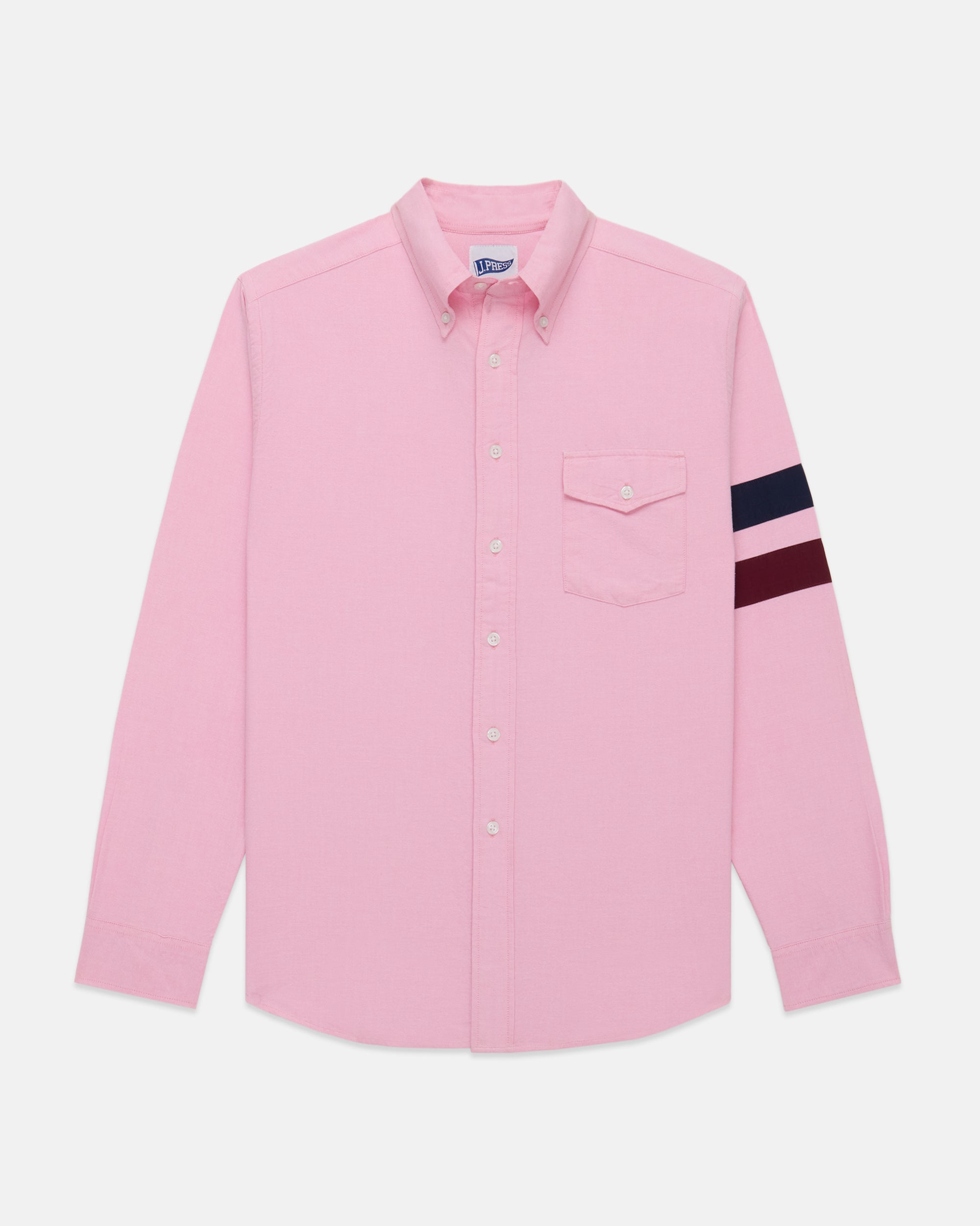 Pink Sleeve Stripe Oxford Shirt - Trim Fit | J. PRESS