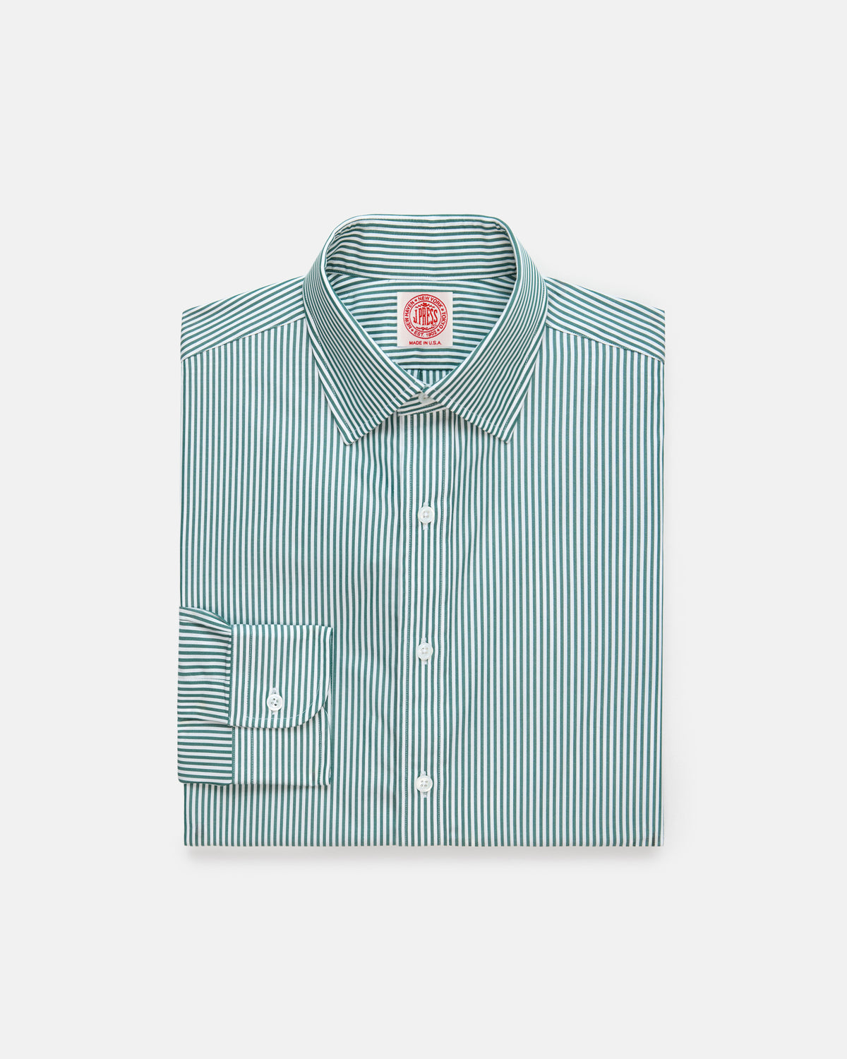 green stripe dress shirt Made-in-USA Thomas Mason Bengal Spread Collar Length:50 Inches It has a soft 3005-black Children's Titanic Rose Jump