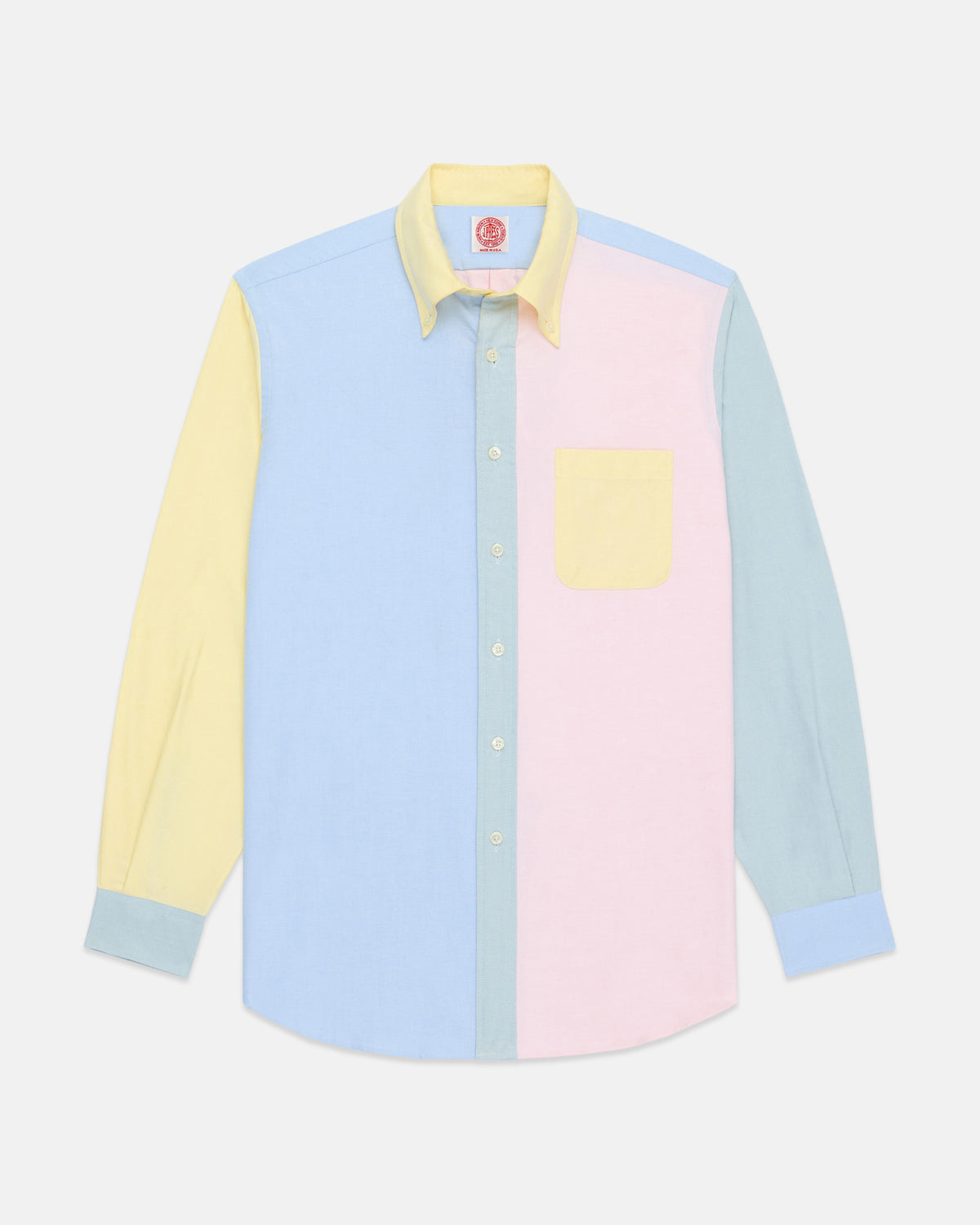 Made-in-USA Colorblock Oxford Cloth Fun Shirt