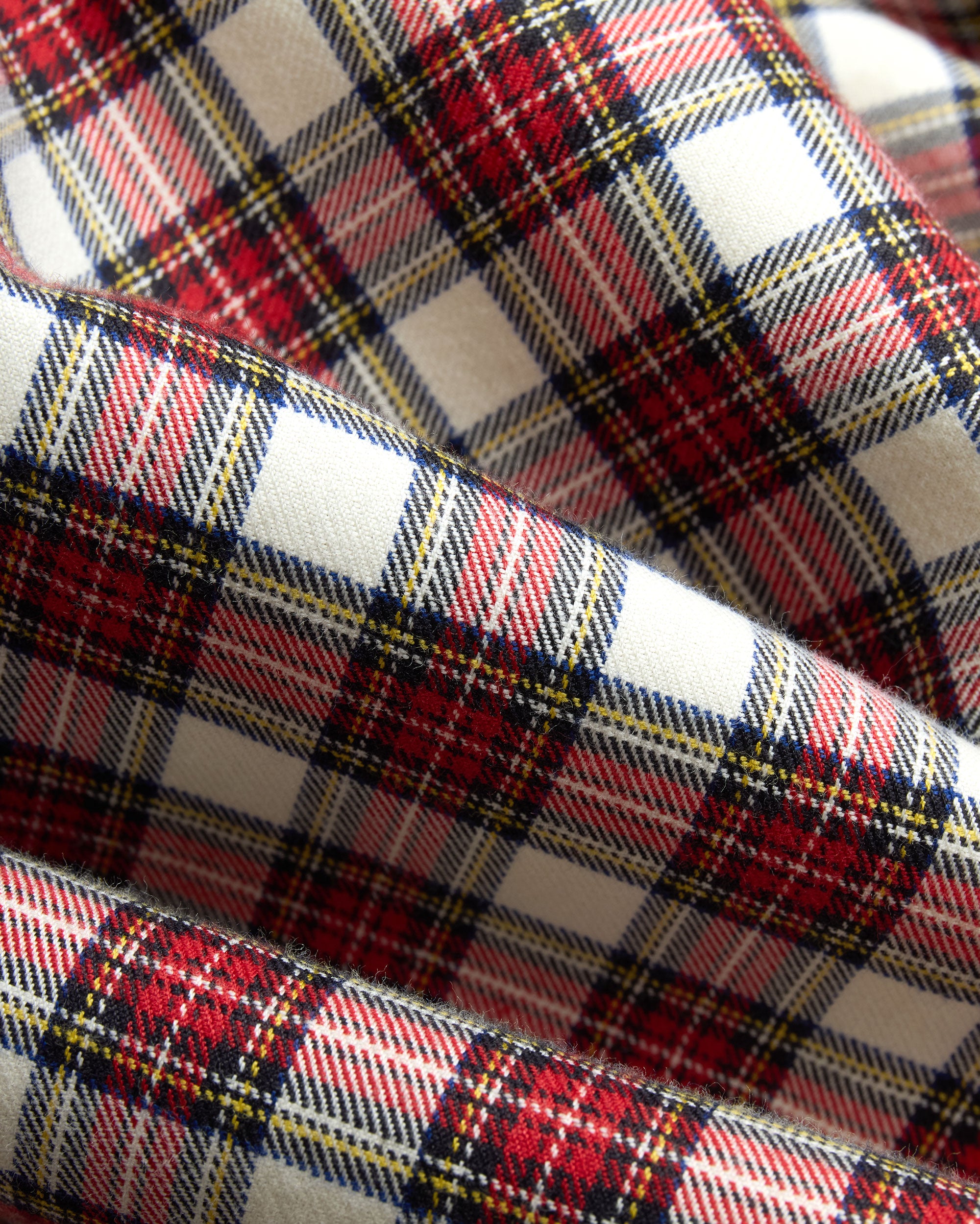 Made-in-USA Dress Stewart Tartan Flannel Sport Shirt - Classic Fit