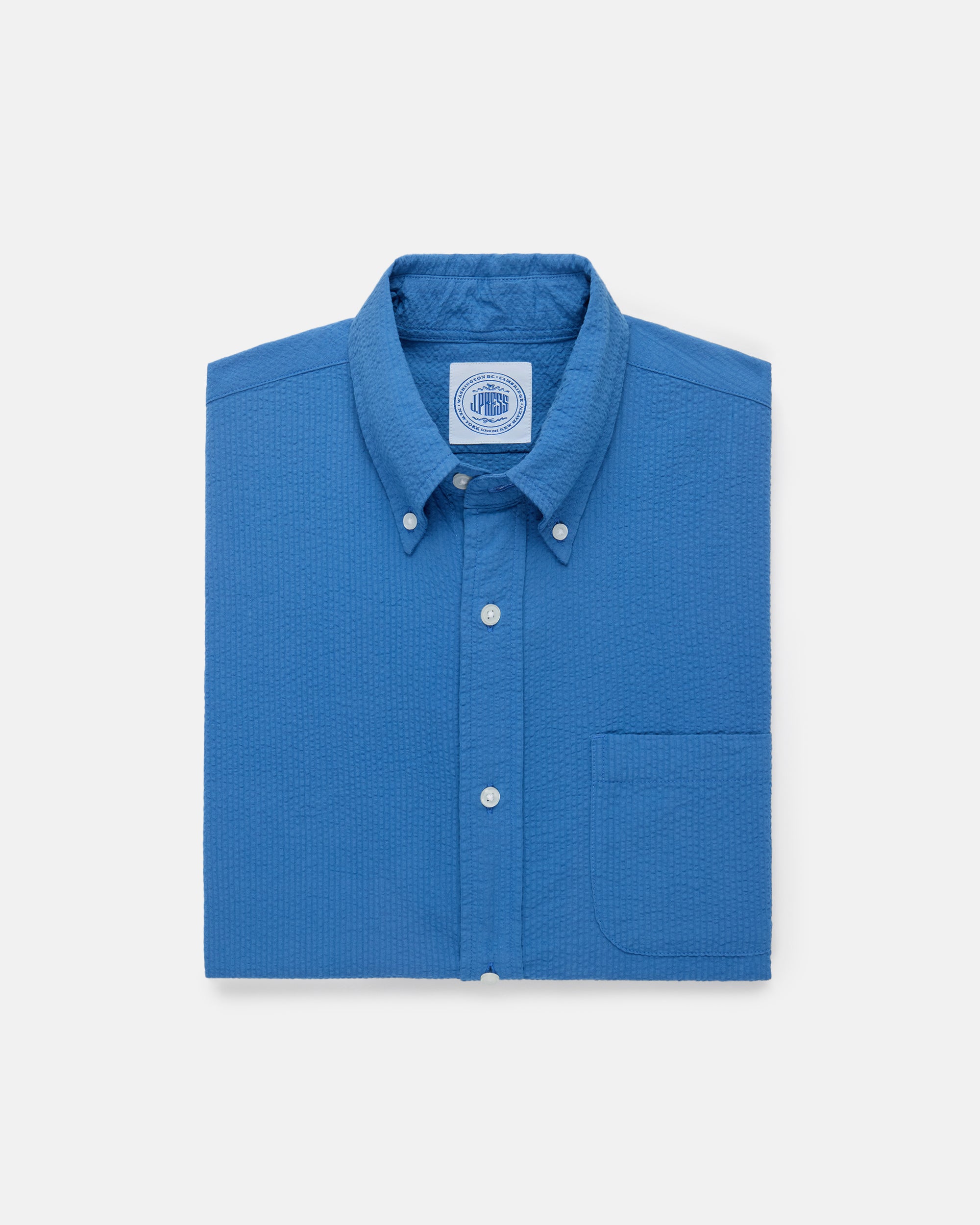Short Sleeve Seersucker Sport Shirt - Classic Fit