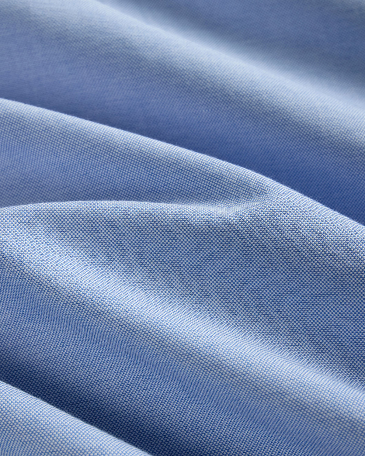 Made-in-USA Women's Blue Oxford Cloth Button Down Sport Shirt