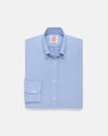 Made-in-USA Women's Blue Oxford Cloth Button Down Sport Shirt