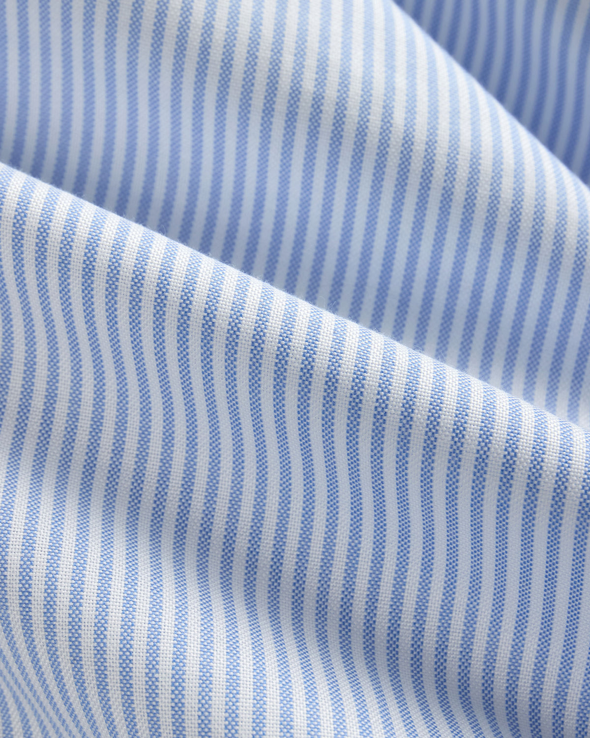 Made-in-USA Women's Blue University Stripe Oxford Cloth Sport Shirt