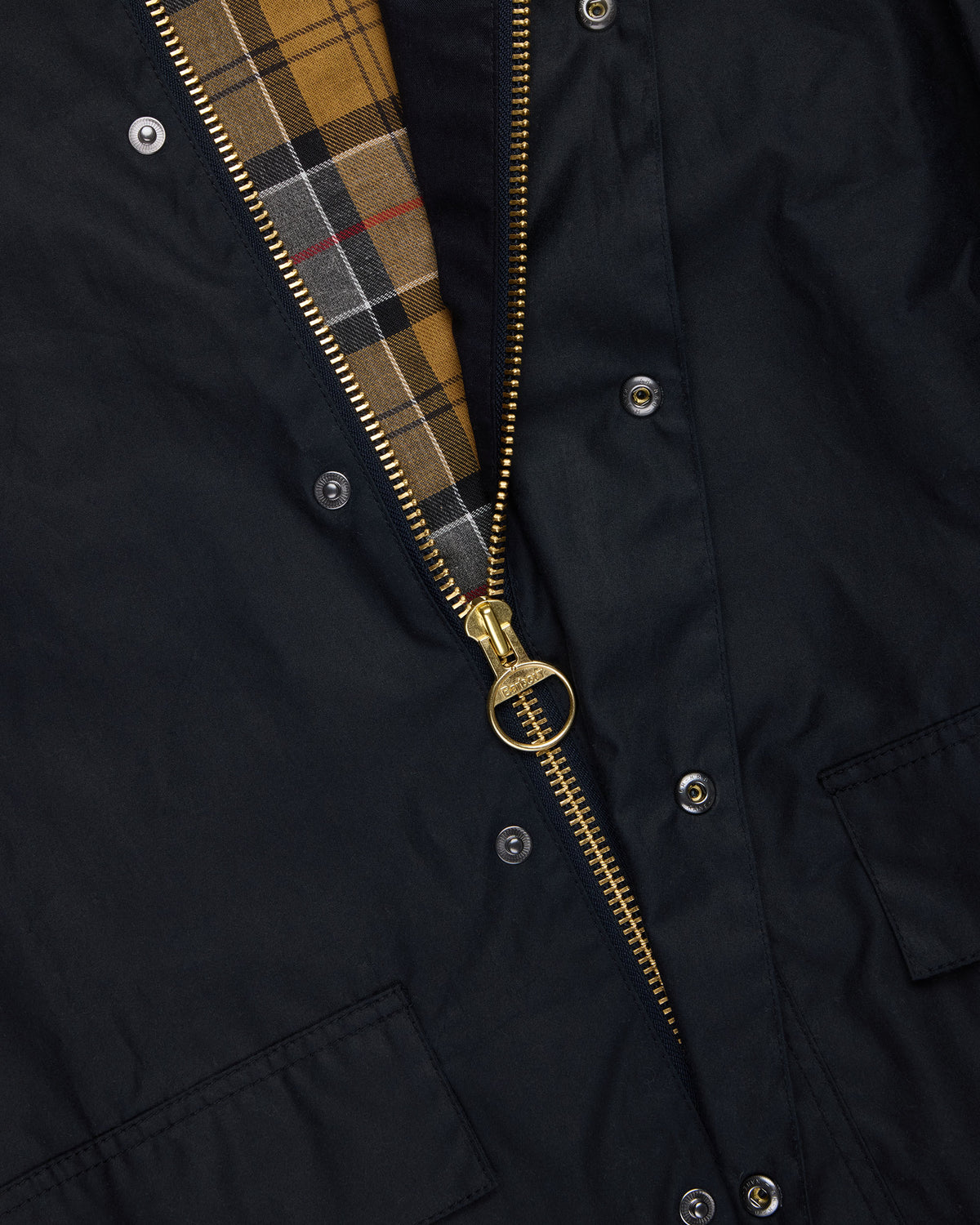 Made-in-England Barbour Navy Burghley® Wax Jacket