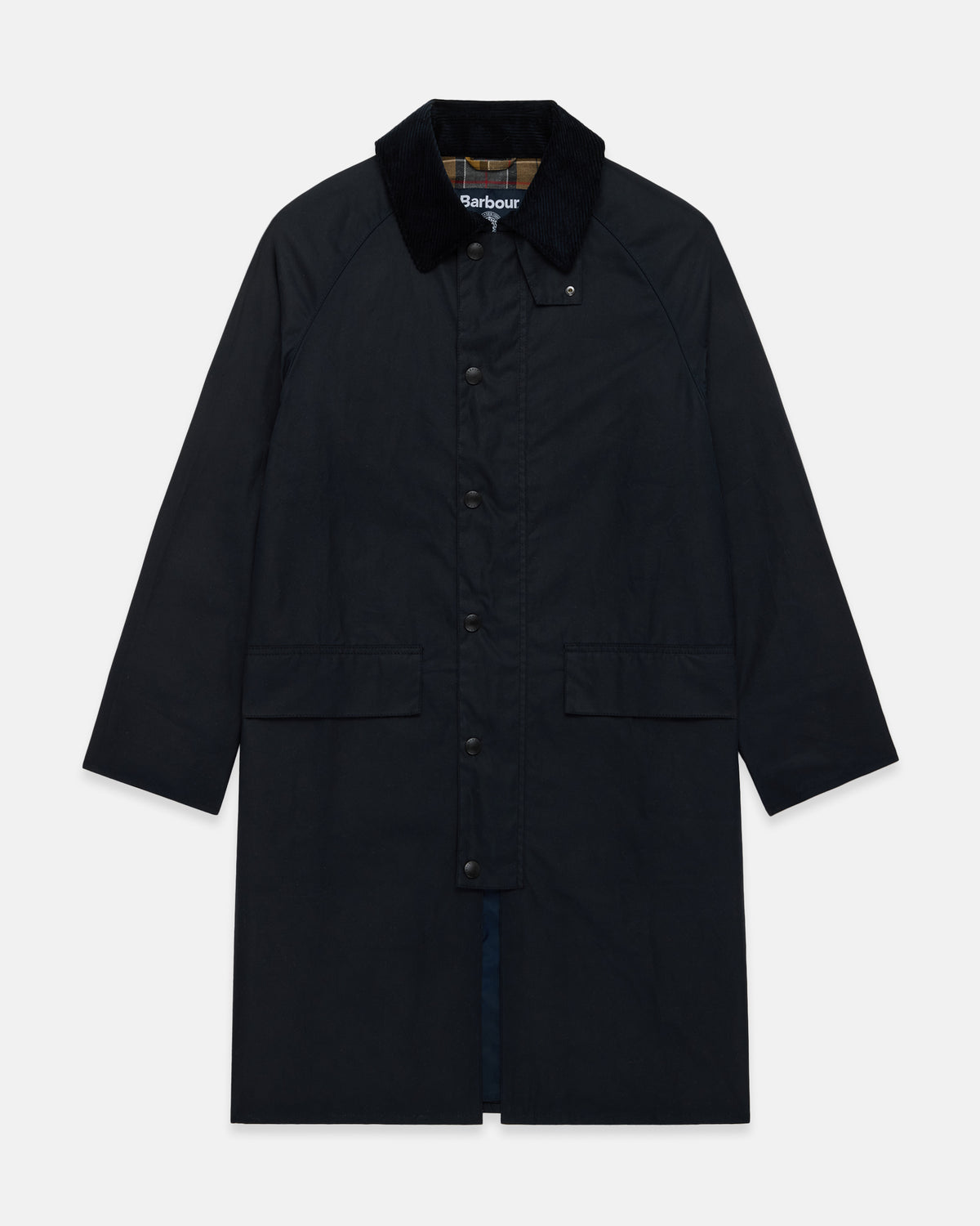 Made-in-England Barbour Navy Burghley® Wax Jacket