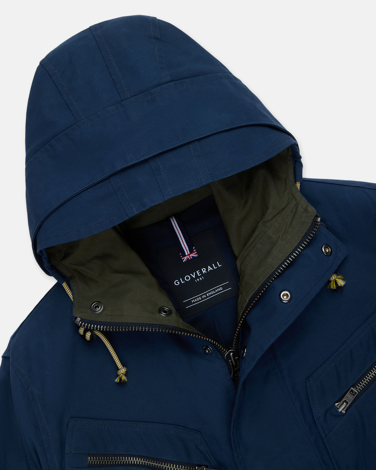 Made-in-England Navy Ventile Cotton Anorak