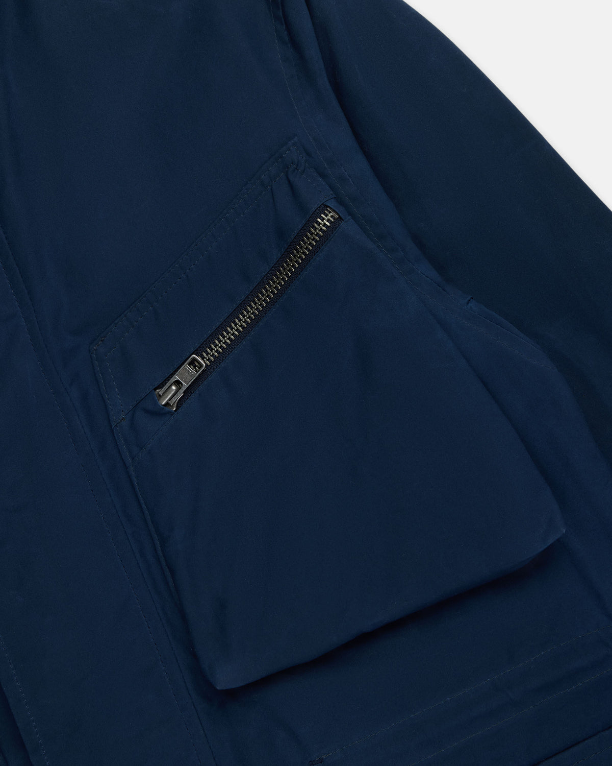 Made-in-England Navy Ventile Cotton Anorak