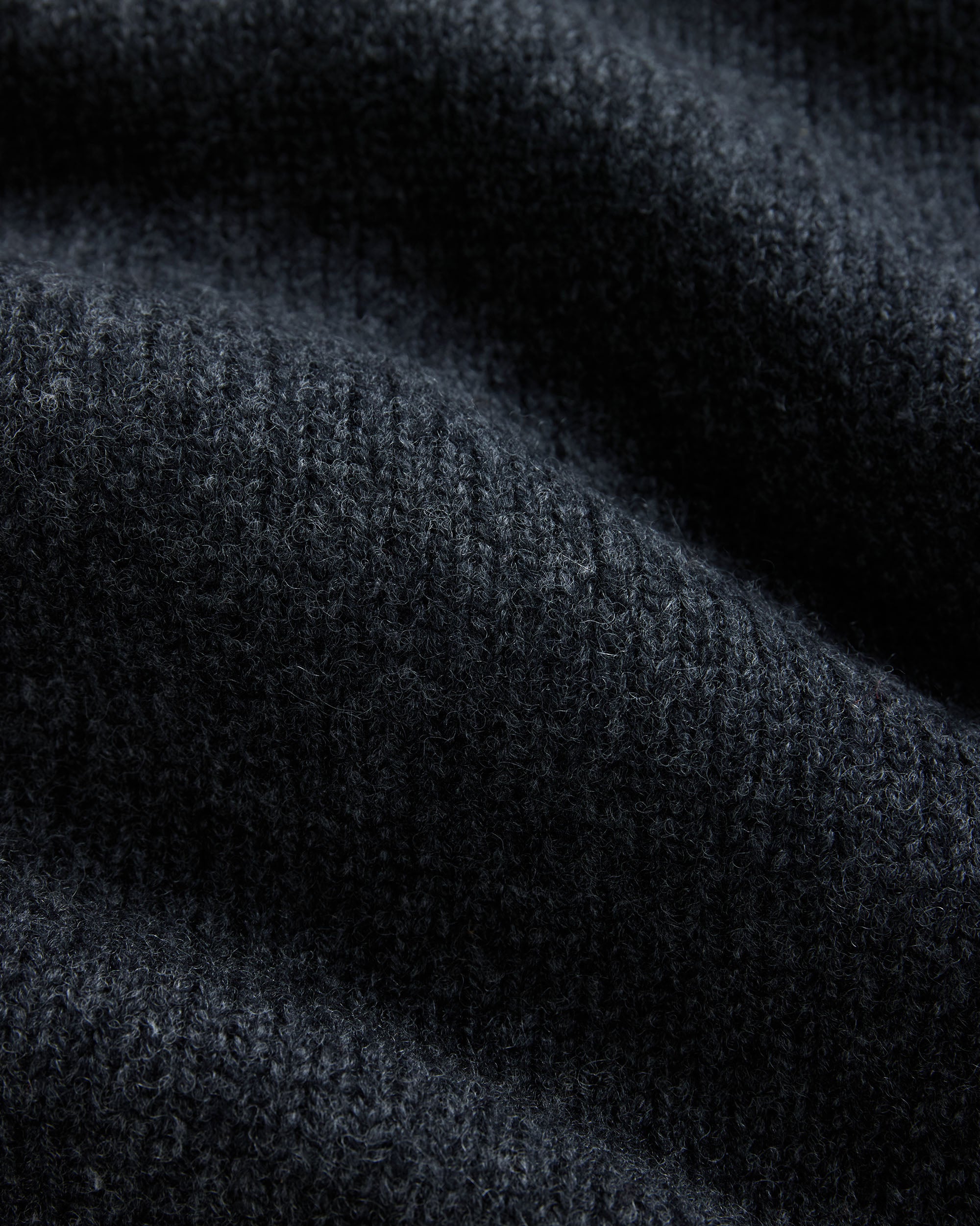Charcoal Lambswool Cardigan Sweater