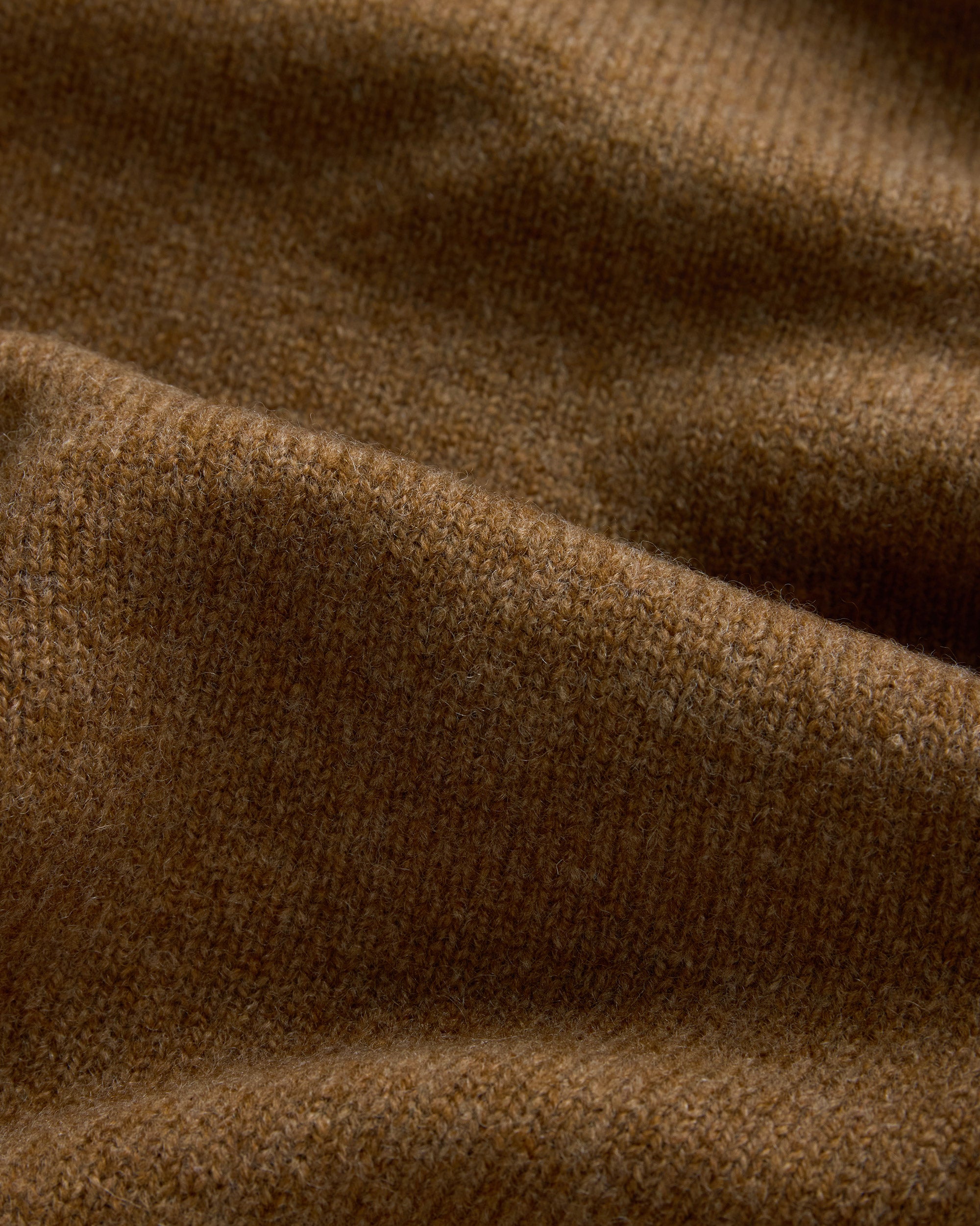 Light Brown Lambswool Crewneck Sweater