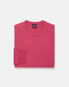 Pink Lambswool Crewneck Sweater