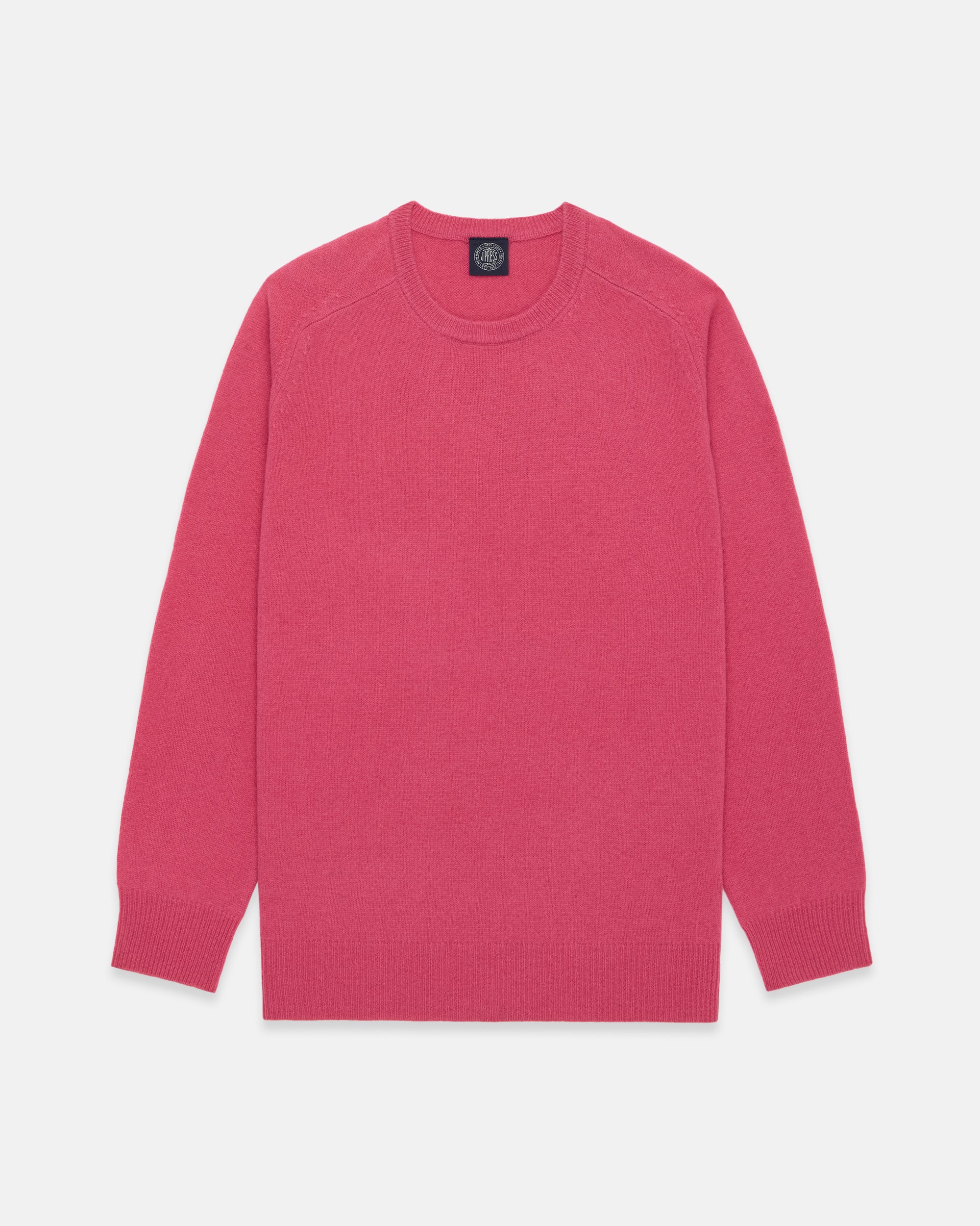 Pink Lambswool Crewneck Sweater