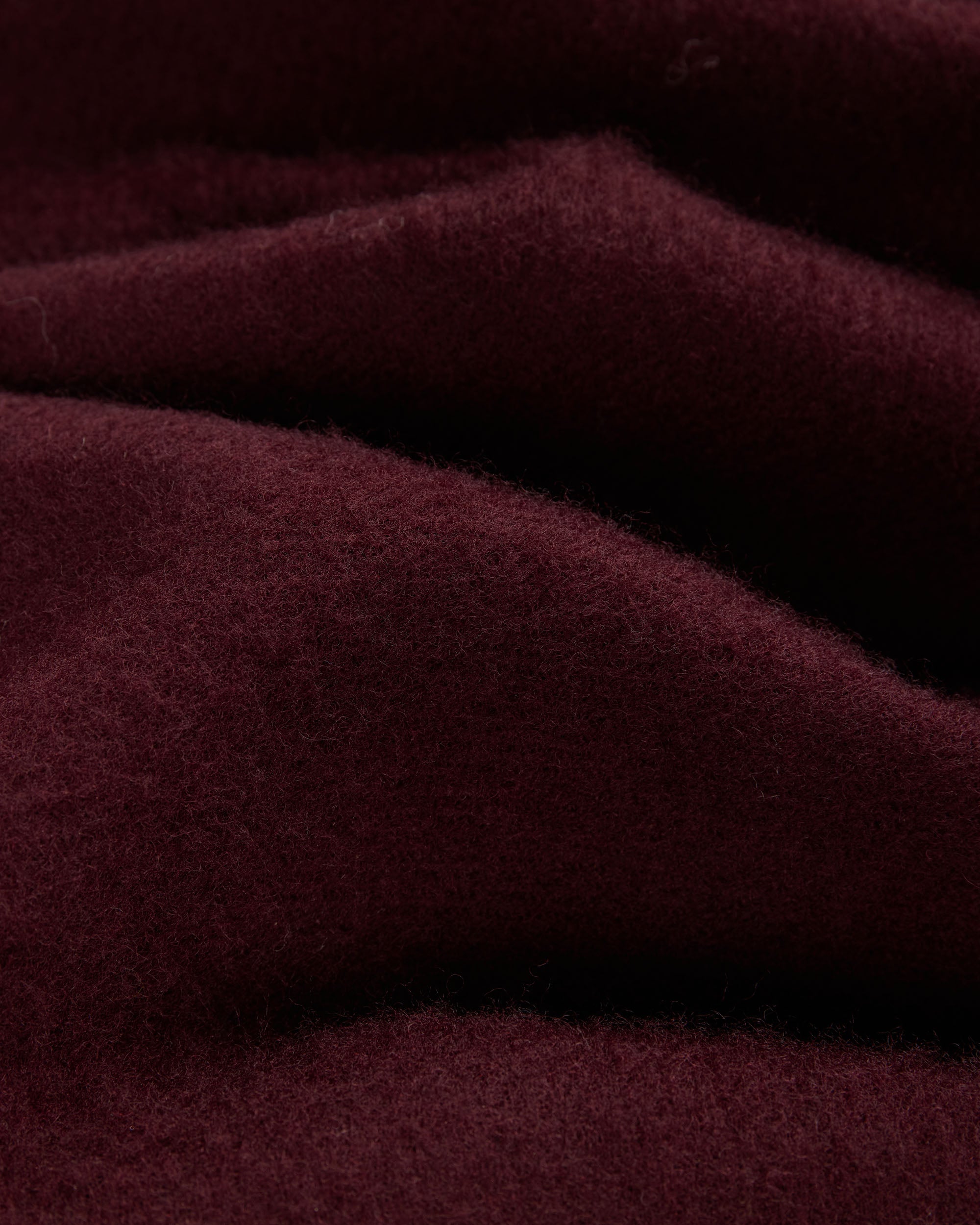 Made-in-England Burgundy Merino Wool Scarf
