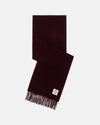 Made-in-England Burgundy Merino Wool Scarf