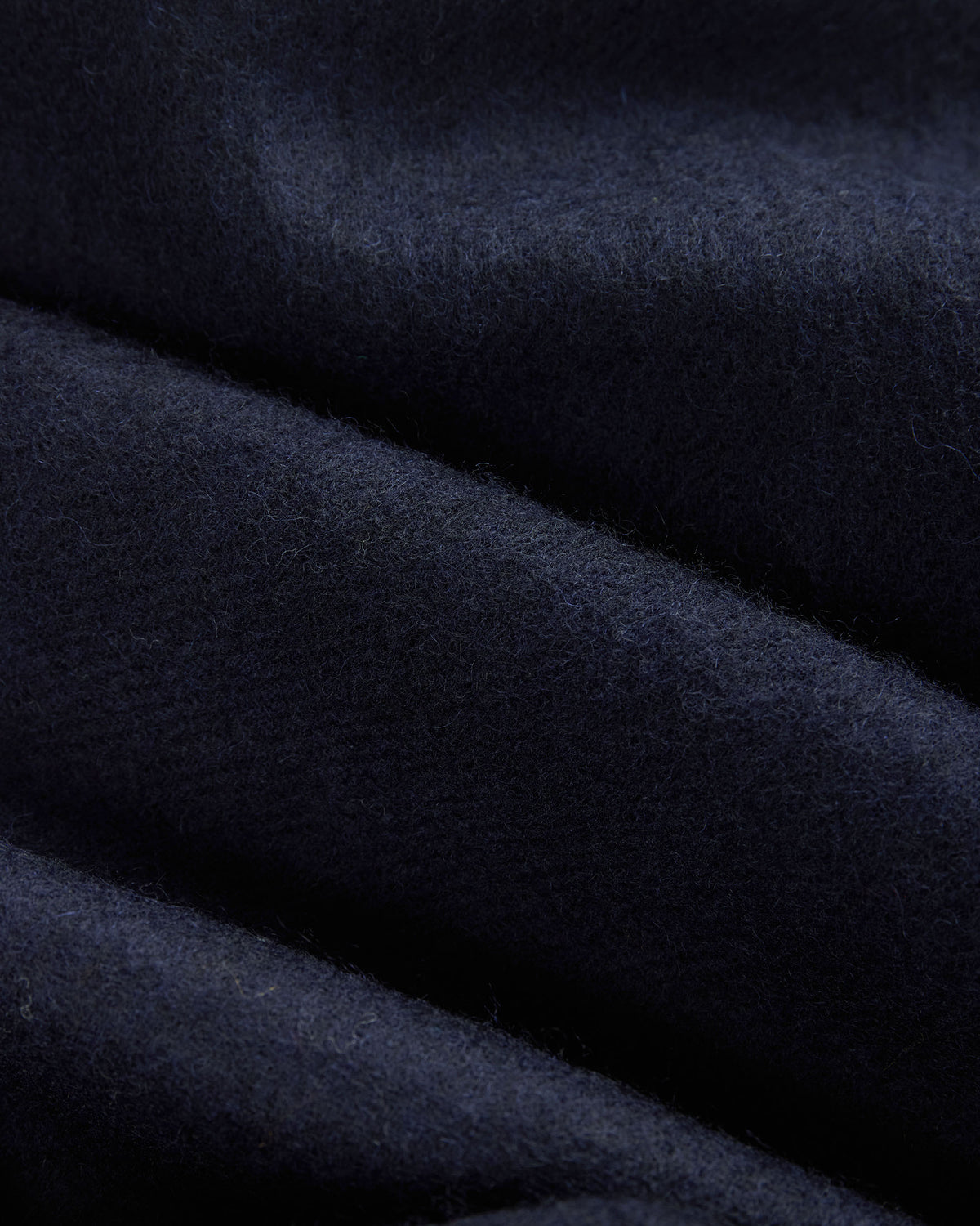 Made-in-England Navy Merino Wool Scarf
