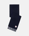 Made-in-England Navy Merino Wool Scarf