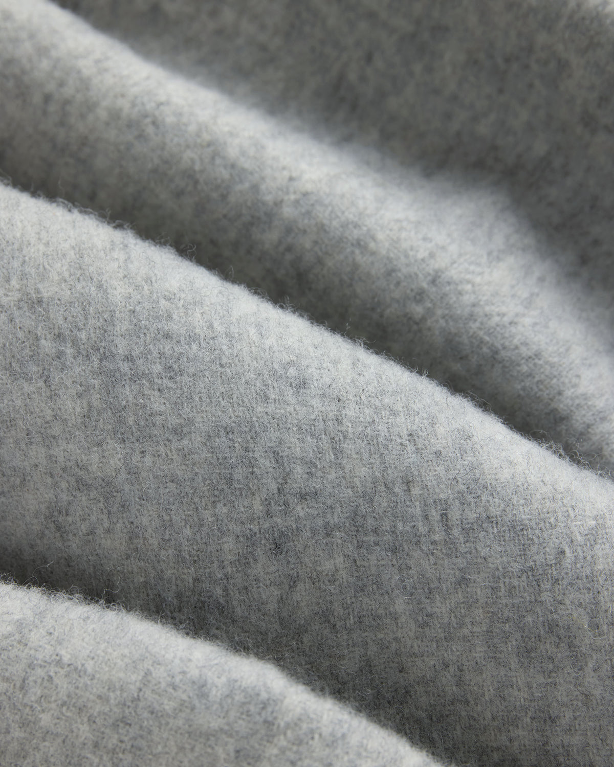 Made-in-England Grey Merino Wool Scarf
