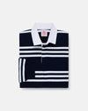 Made-in-USA Navy & White Triple Stripe Cotton Rugby