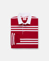 Made-in-USA Red & White Triple Stripe Cotton Rugby