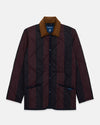 Made-in-England Lavenham Navy Stripe Denham Quilted Jacket