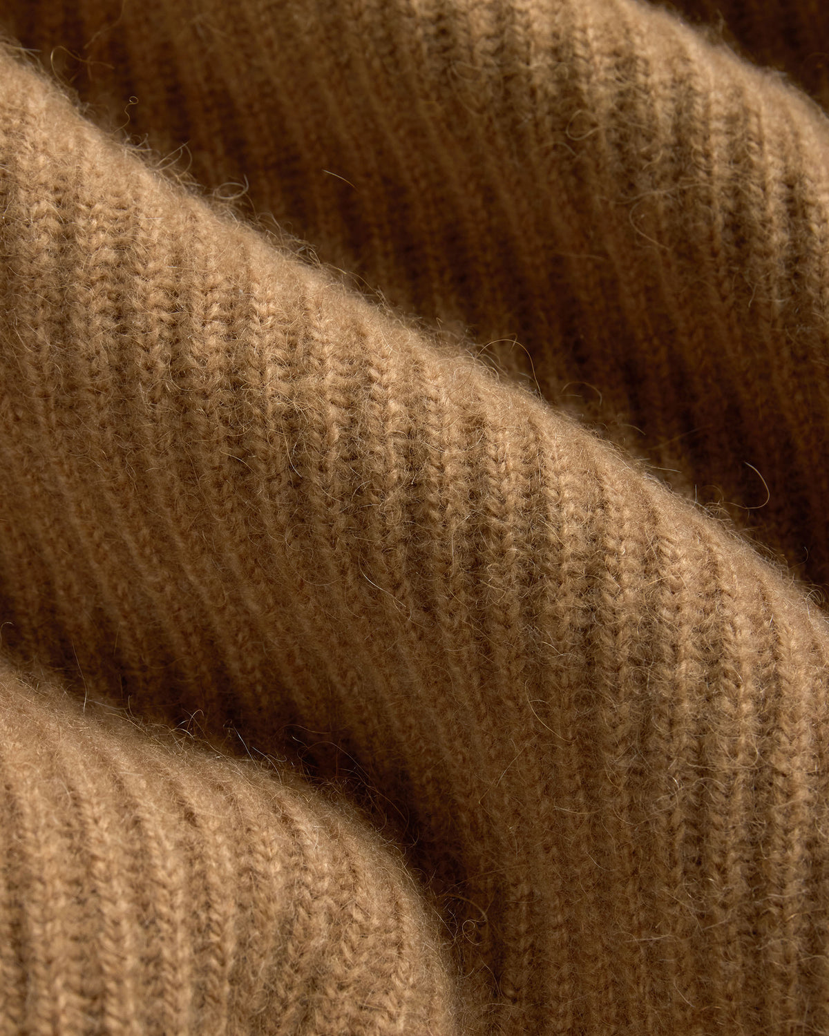 Made-in-Scotland Shawl Collar Camelhair Cardigan