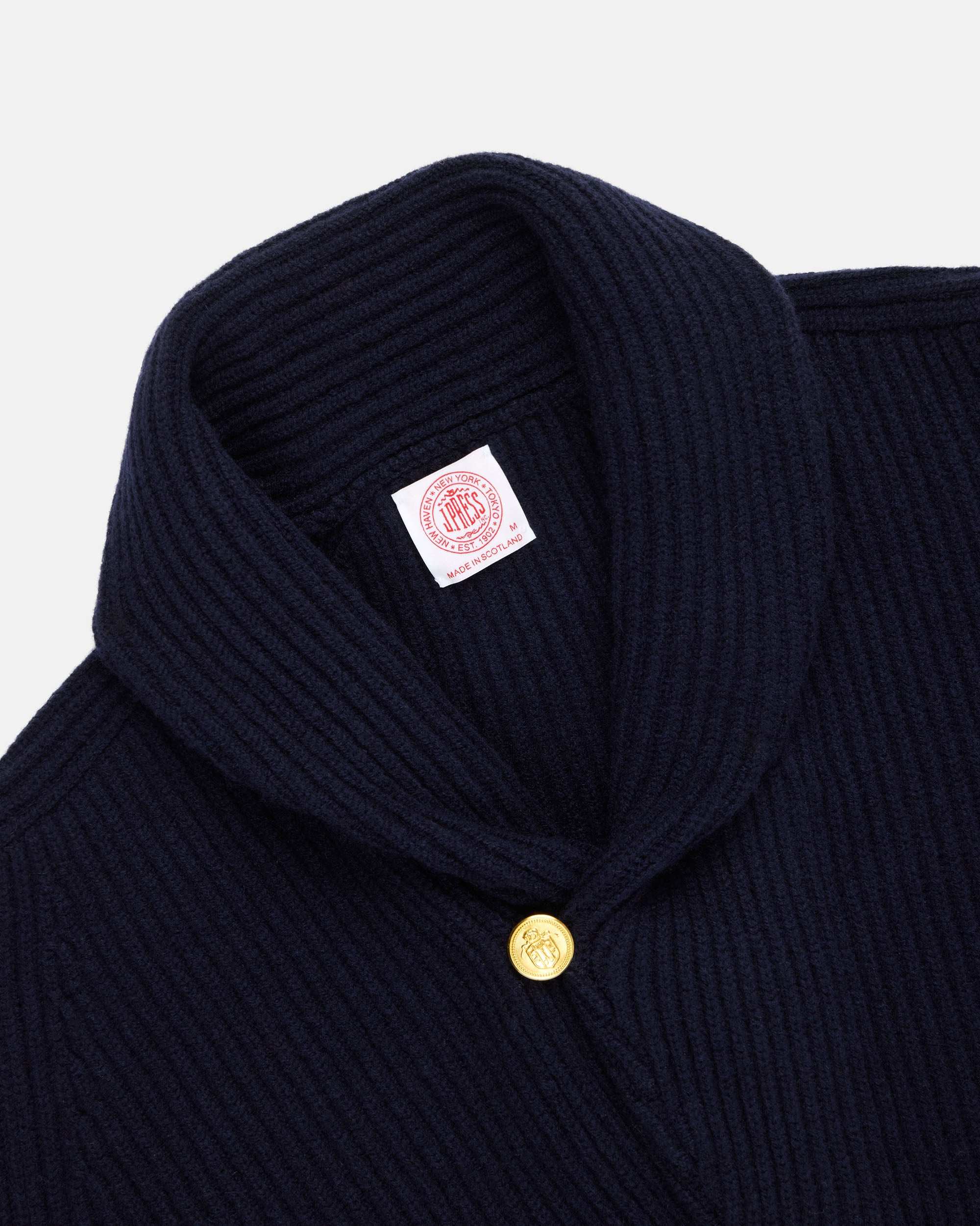 Made-in-Scotland Lambswool Blazer Cardigan