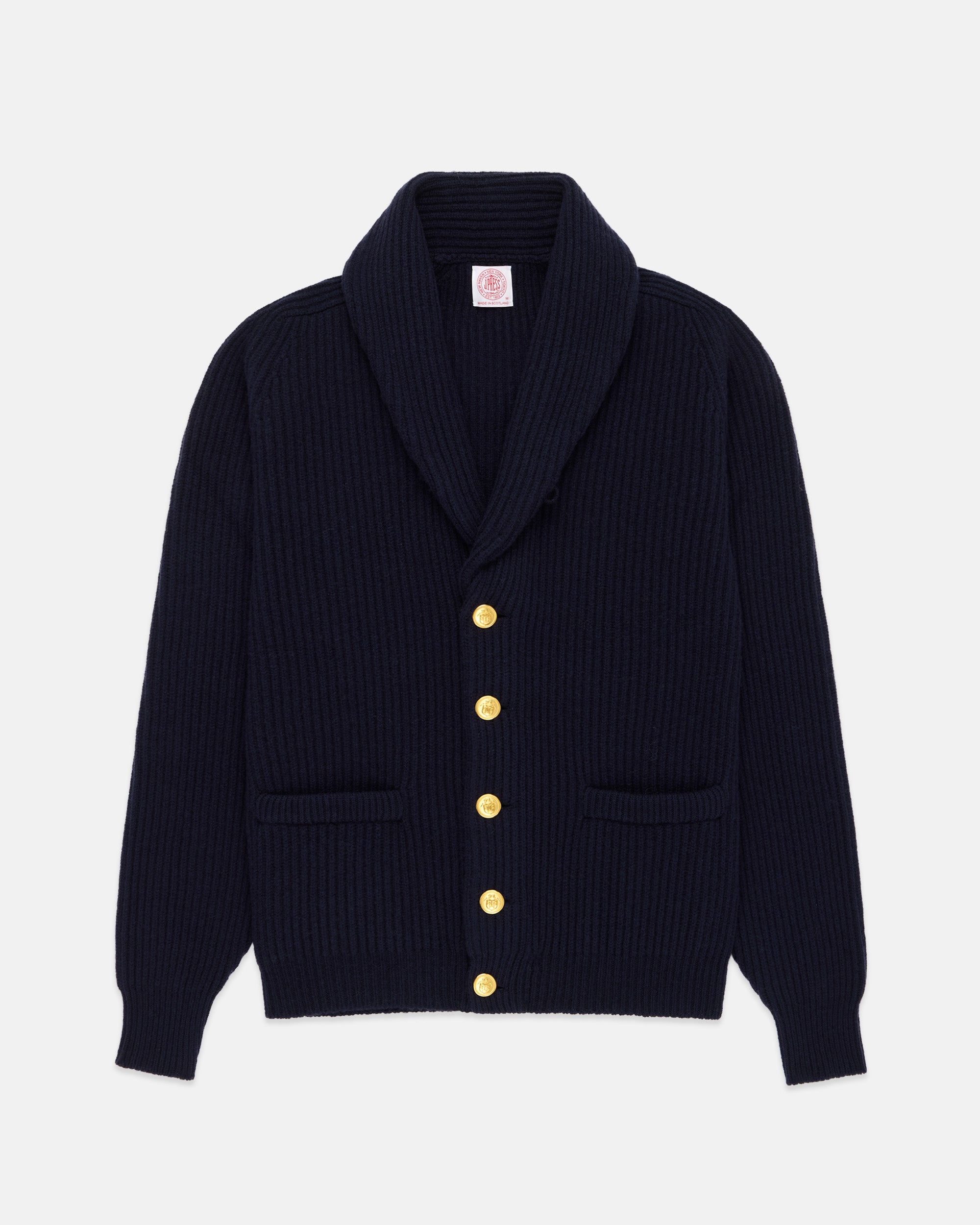 Made-in-Scotland Lambswool Blazer Cardigan
