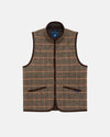 Made-in-England Lavenham Gun Club Check Mickfield Quilted Gilet