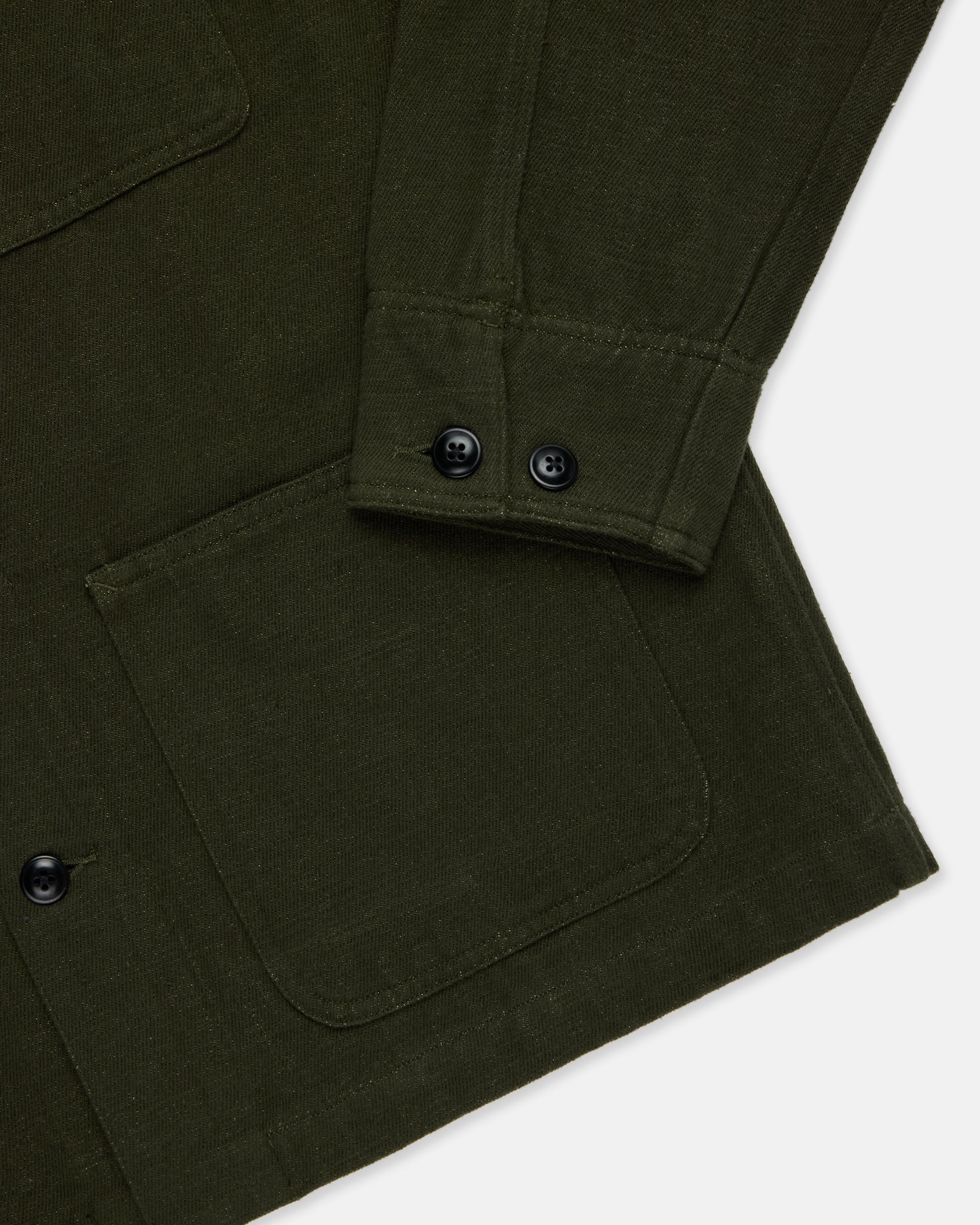 Olive Handloomed Chore Jacket