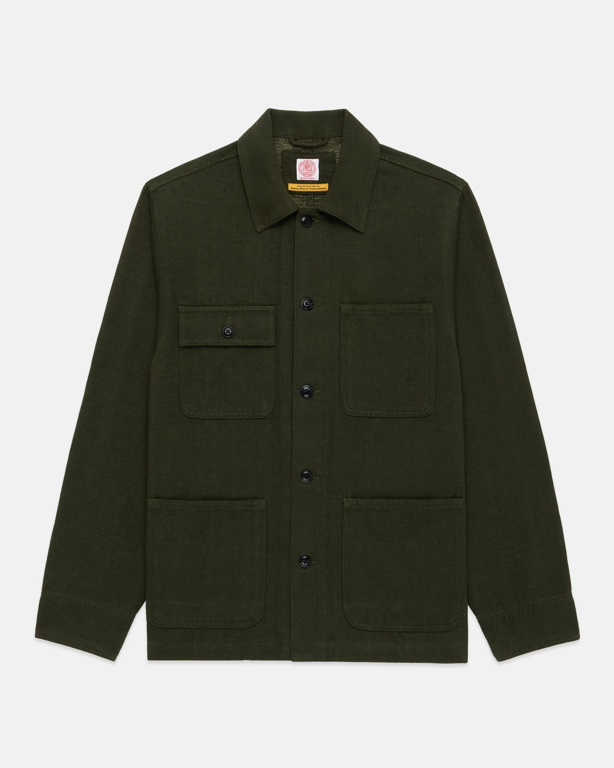 Olive Handloomed Chore Jacket