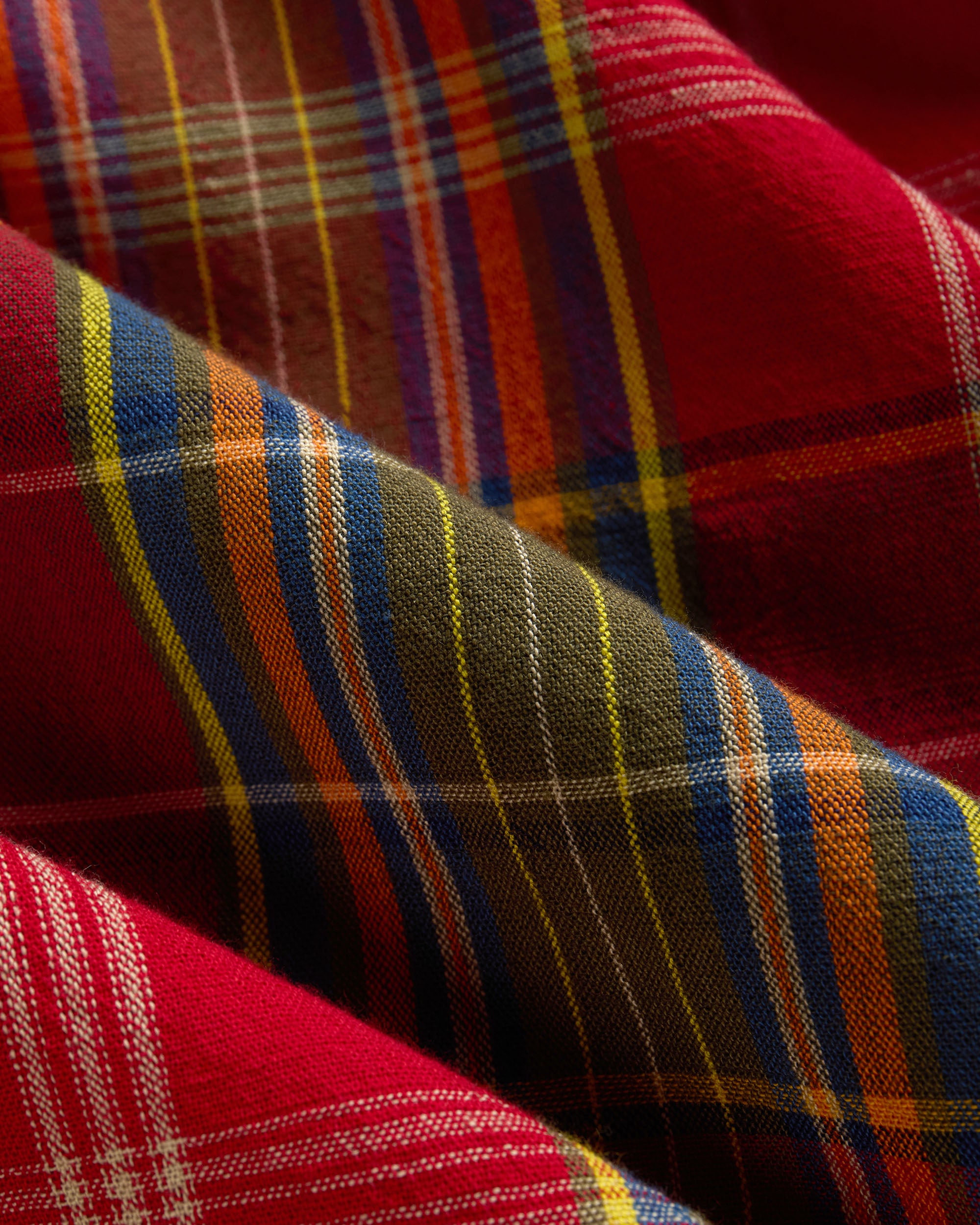 Handloomed Red Plaid Shirt