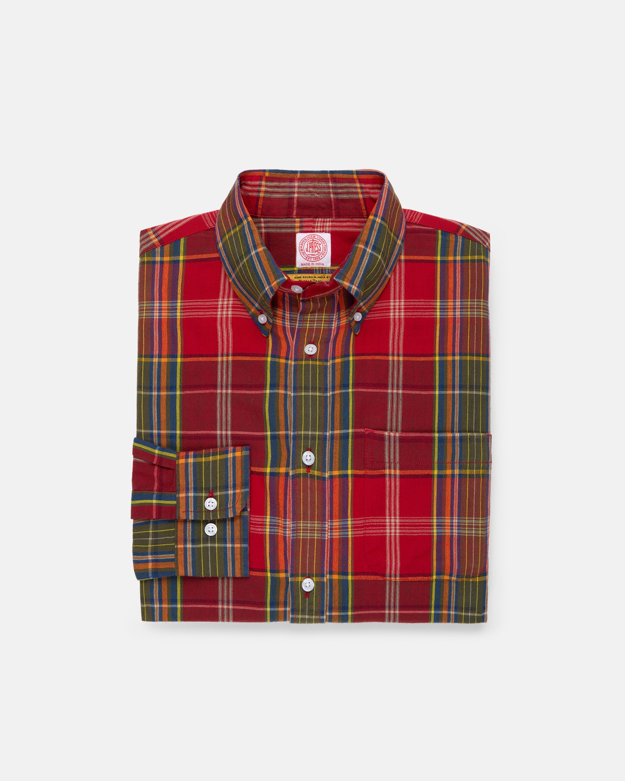 Handloomed Red Plaid Shirt