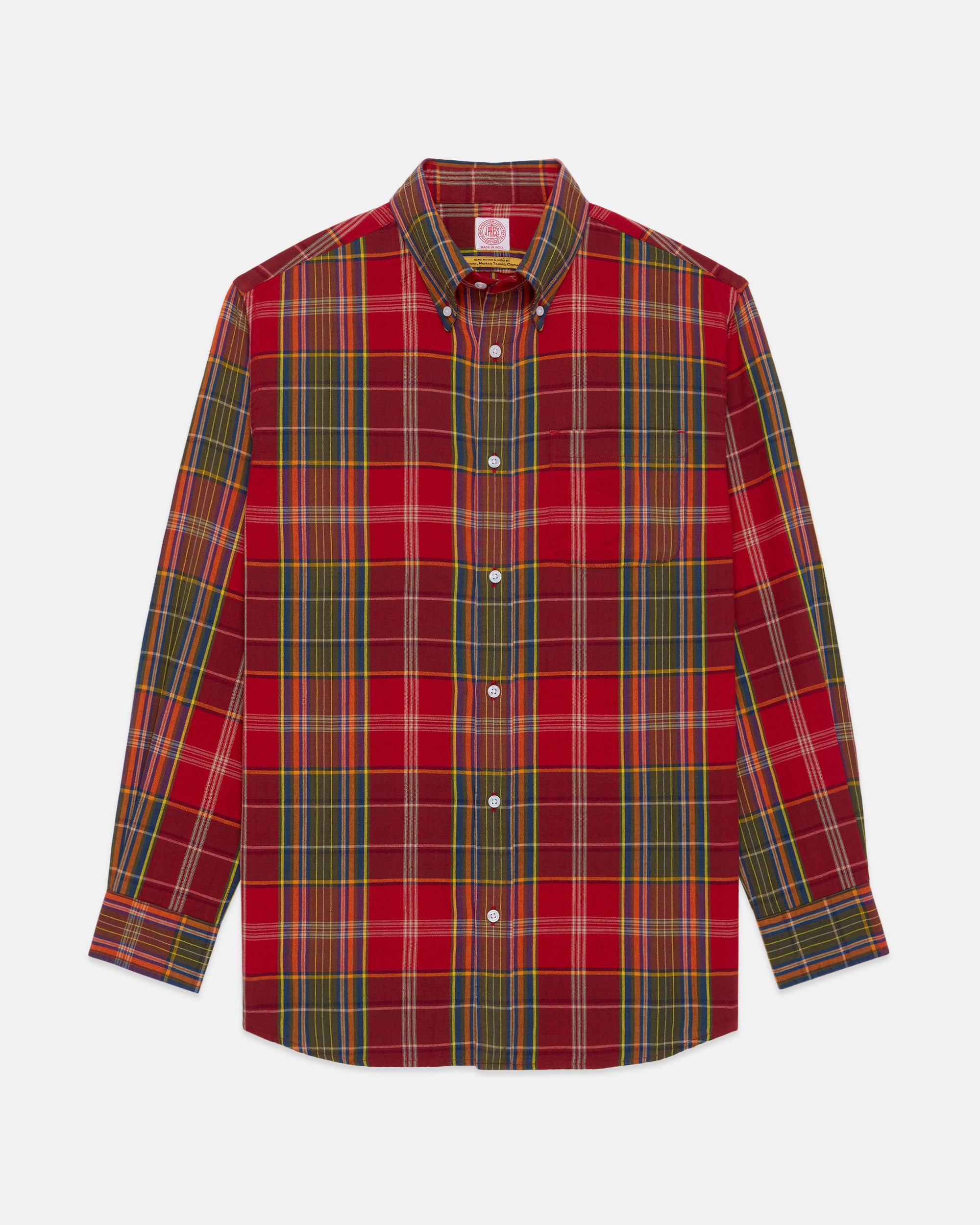 Handloomed Red Plaid Shirt