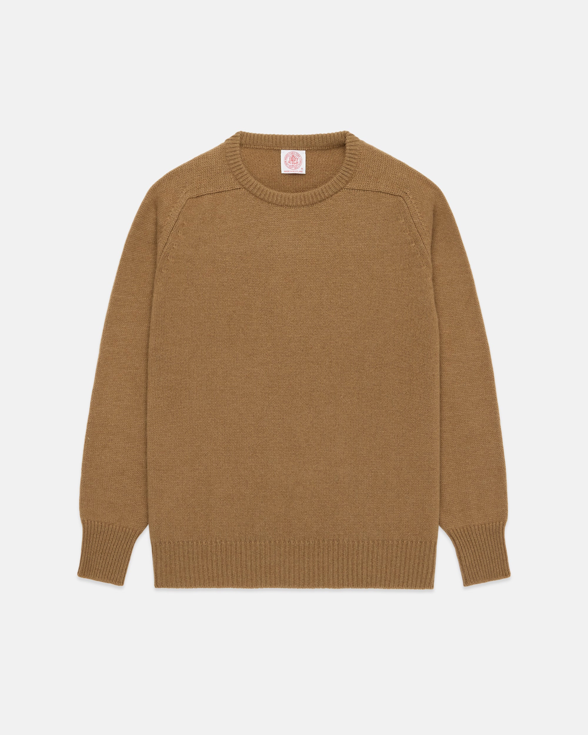 Made-in-Scotland Camelhair Crewneck Sweater