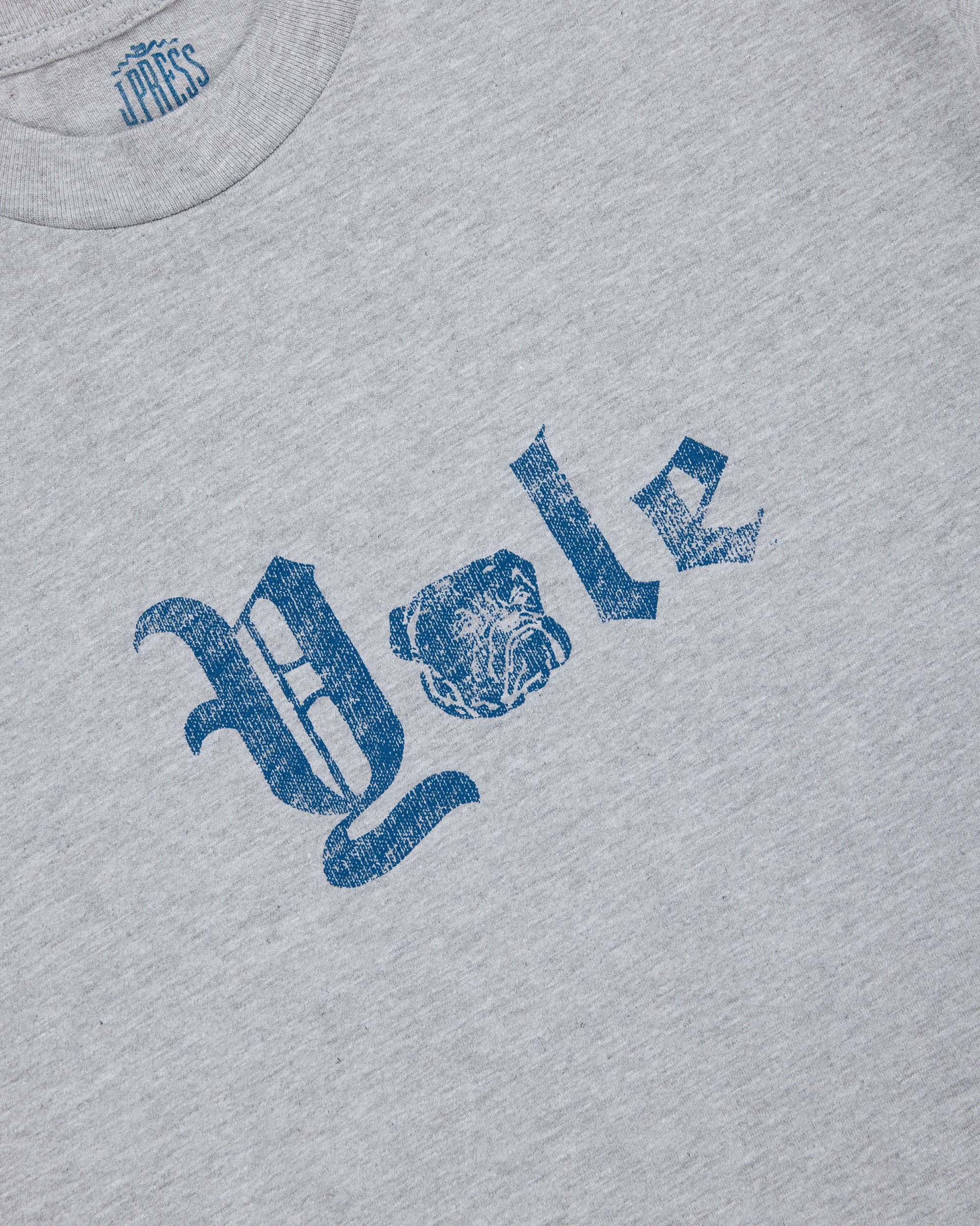 Yale Grey Gothic Spellout T-Shirt