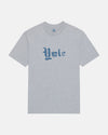 Yale Grey Gothic Spellout T-Shirt