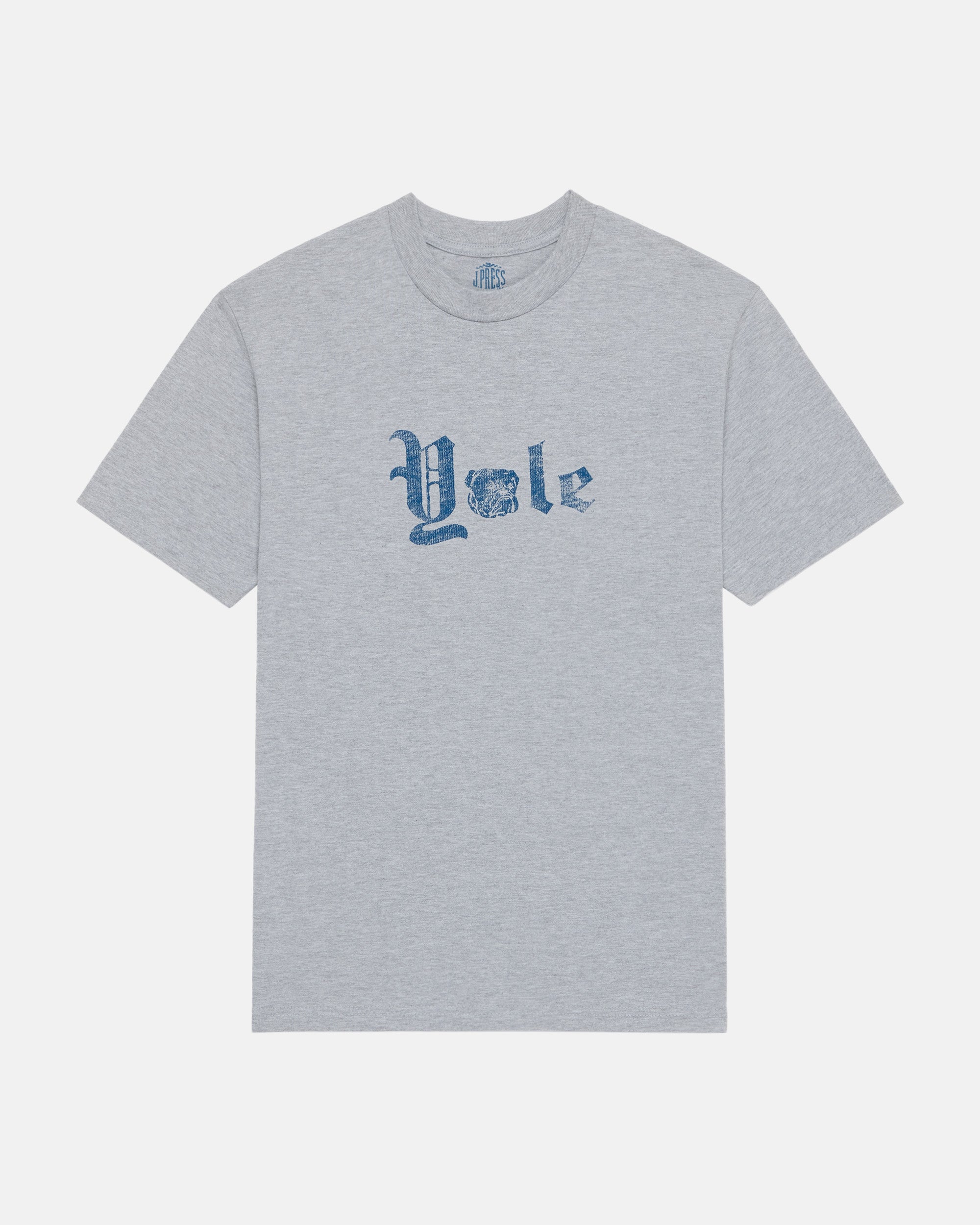 Yale Grey Gothic Spellout T-Shirt