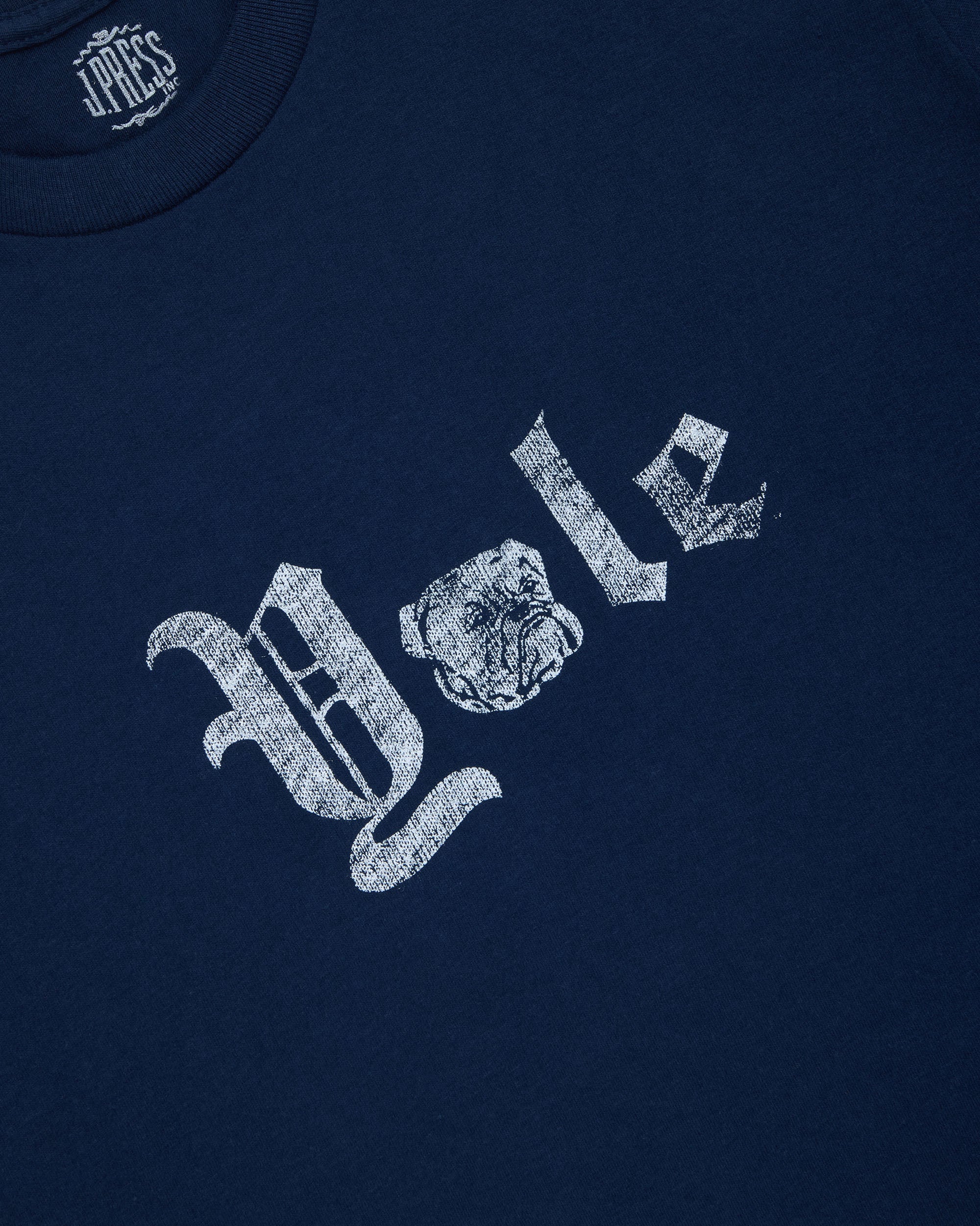 Yale Blue Gothic Spellout T-Shirt
