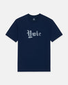 Yale Blue Gothic Spellout T-Shirt