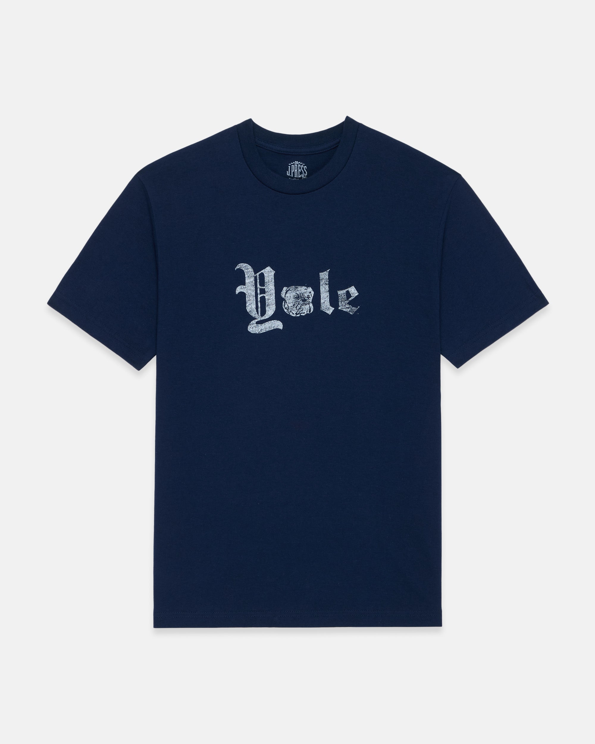 Yale Blue Gothic Spellout T-Shirt