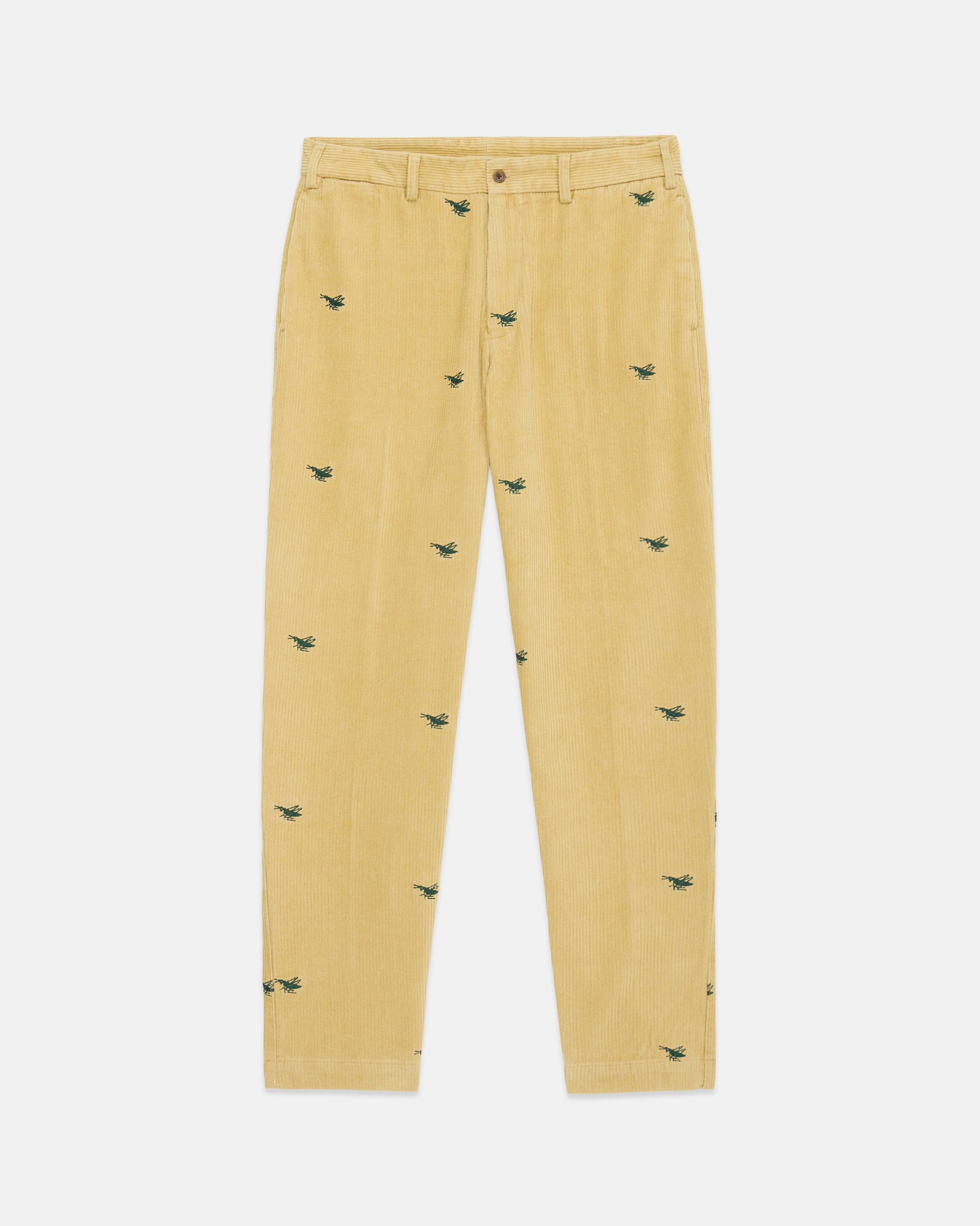 Grasshopper Club Embroidered Corduroy Pant