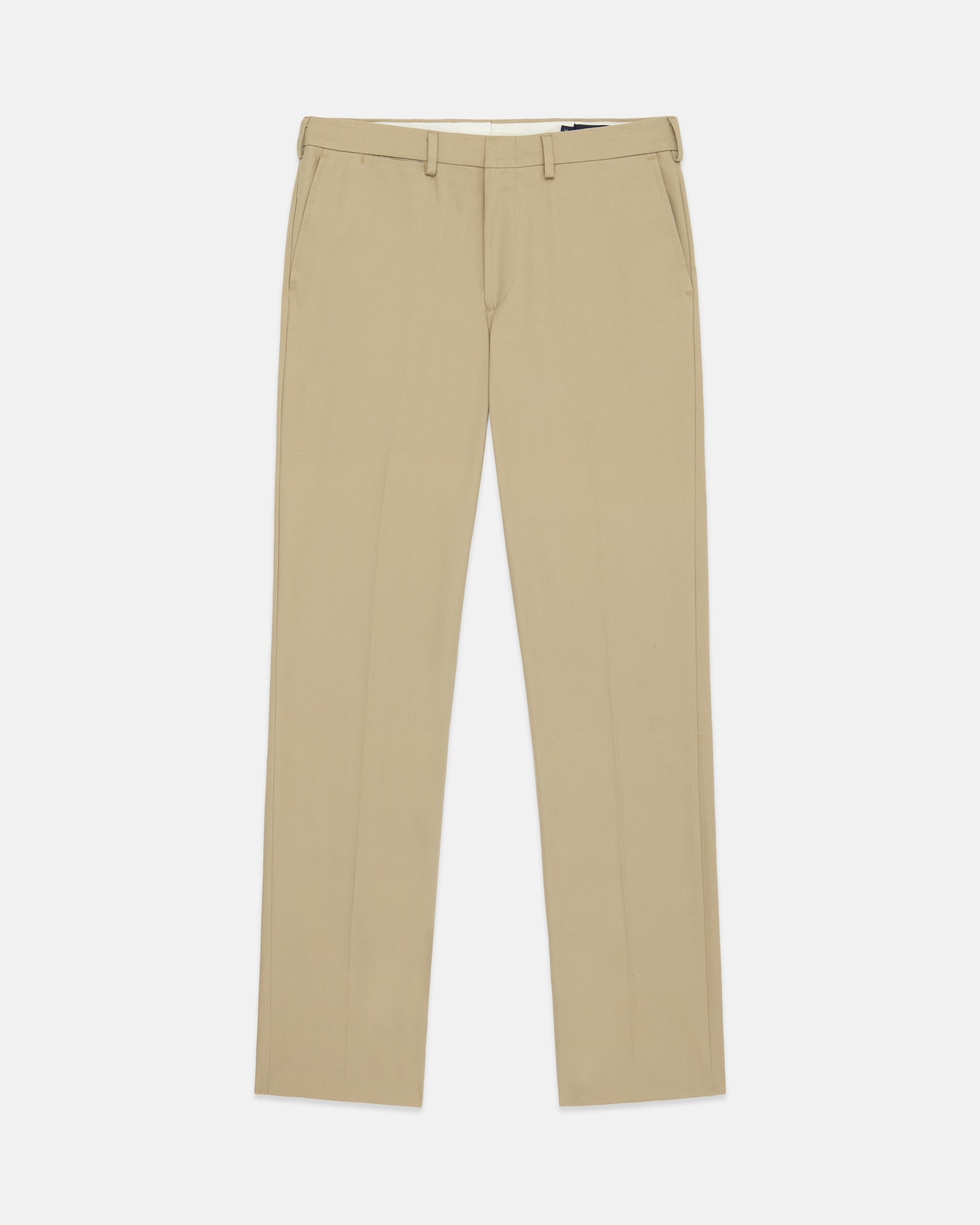 Khaki Cotton Chino Pants -Trim Fit | J. Press