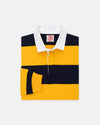 Made-in-USA Gold & Navy Guard Stripe Cotton Rugby