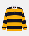 Made-in-USA Gold & Navy Guard Stripe Cotton Rugby