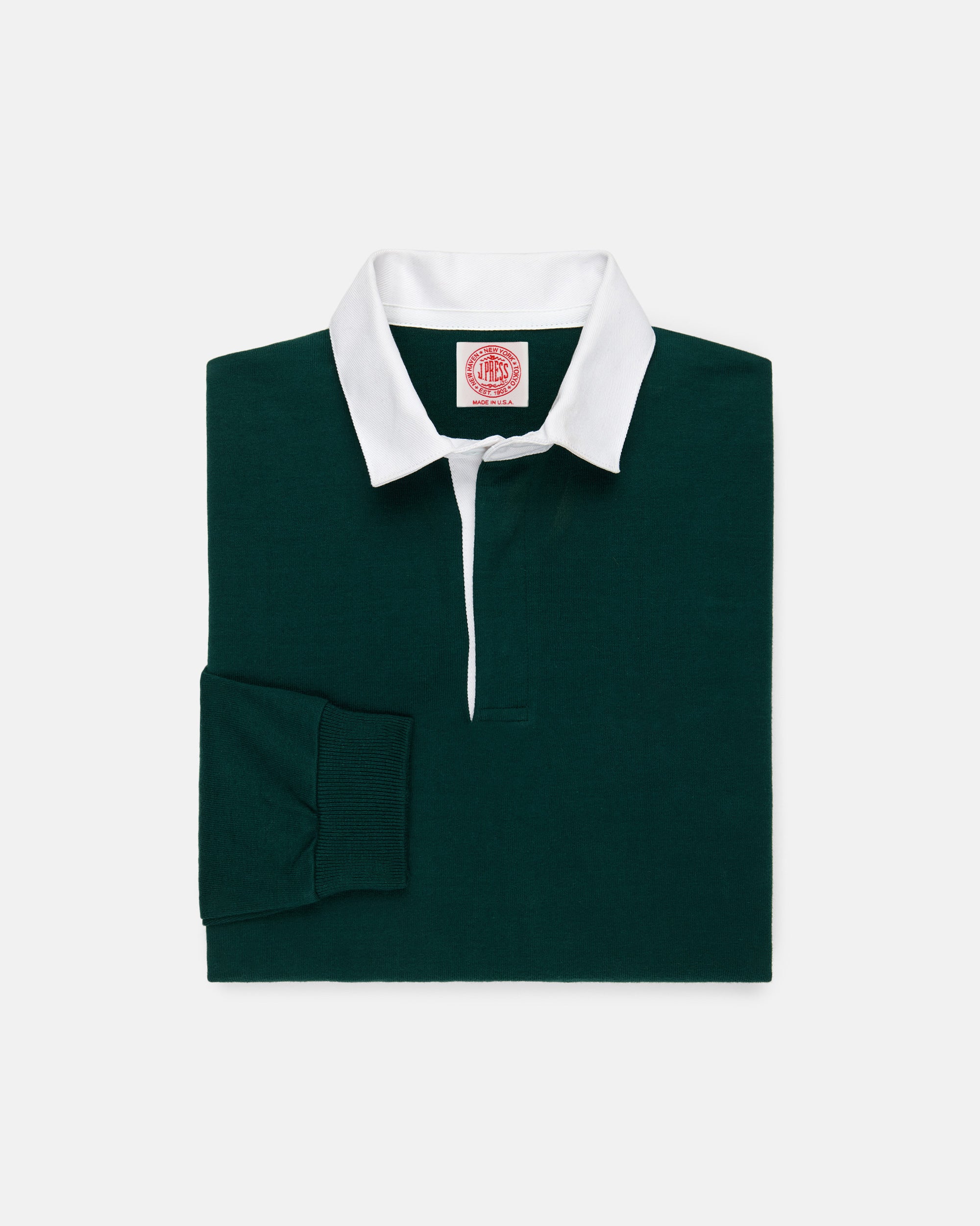 Made-in-USA Green Cotton Rugby